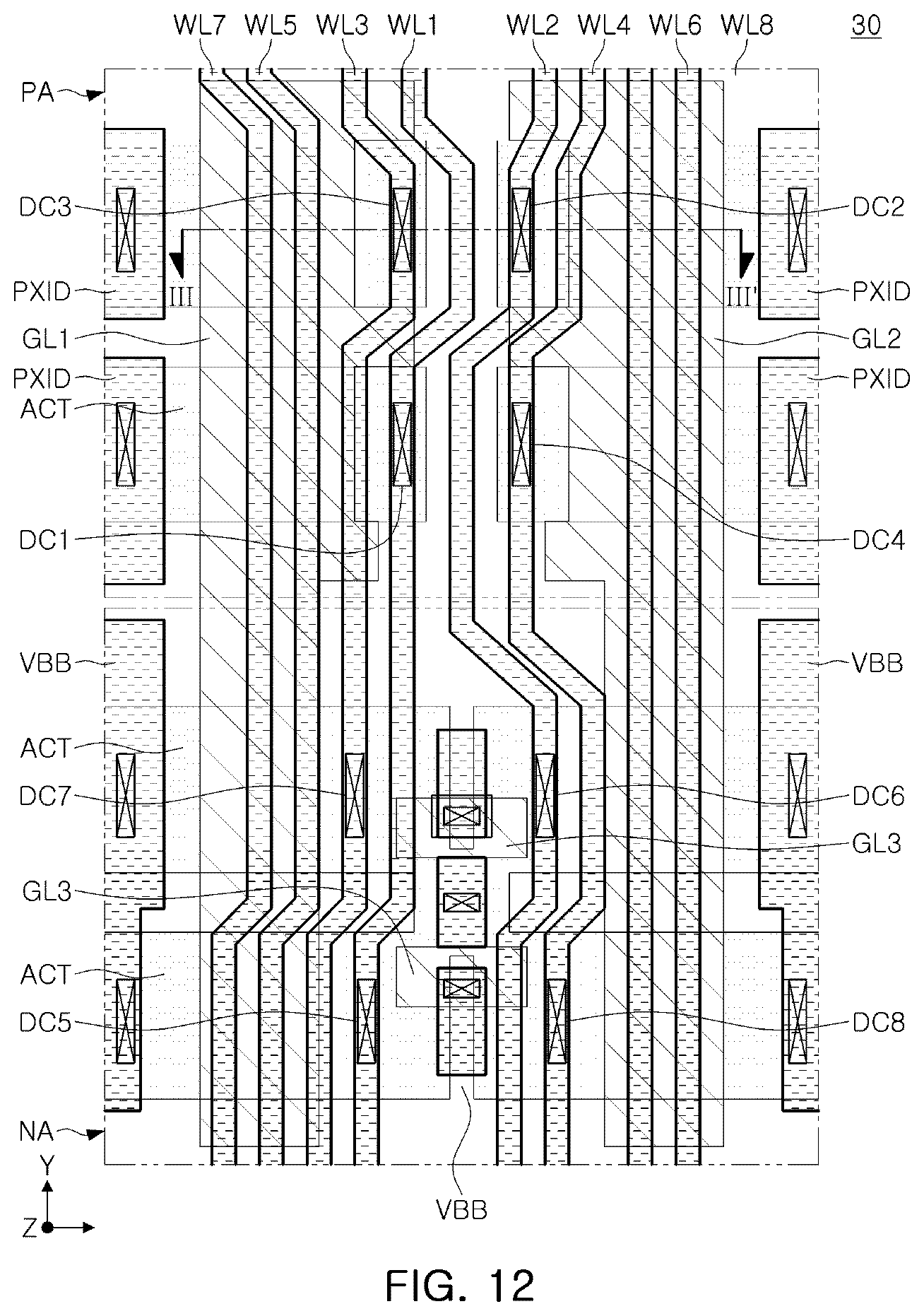 Patent US12106795 Figure 11 – Memory device having sub wordline driver