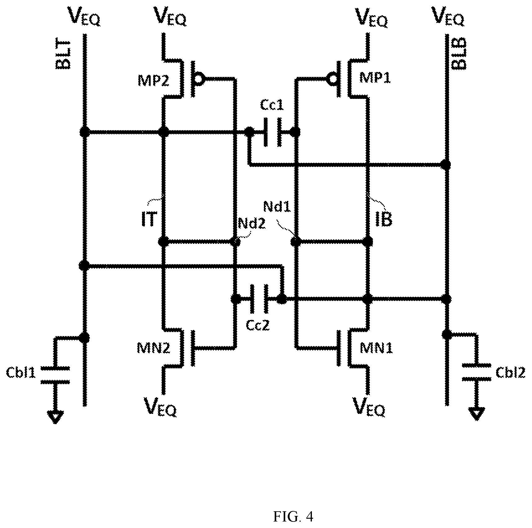 Patent US12106797 Figure 4 – Bit line sense amplifier and semiconductor memory apparatus using the same
