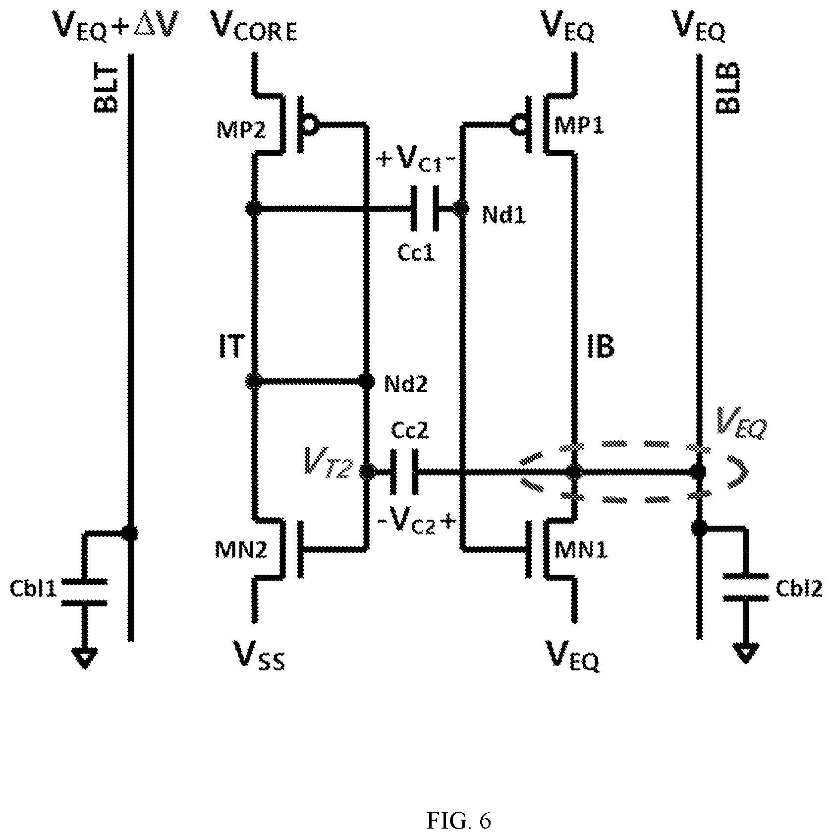 Patent US12106797 Figure 6 – Bit line sense amplifier and semiconductor memory apparatus using the same