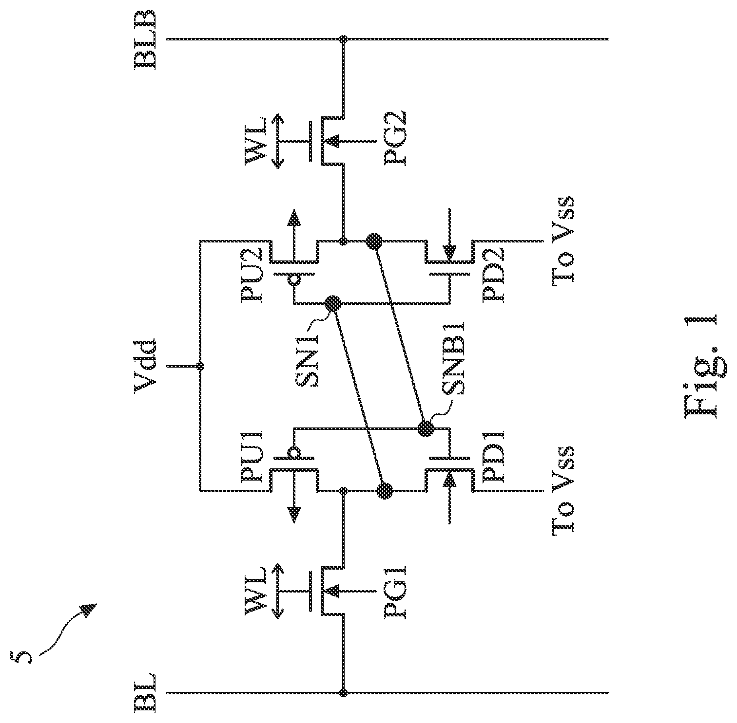 Patent US12106801 Figure 1 – Circuit for reducing voltage degradation caused by parasitic resistance in a memory device