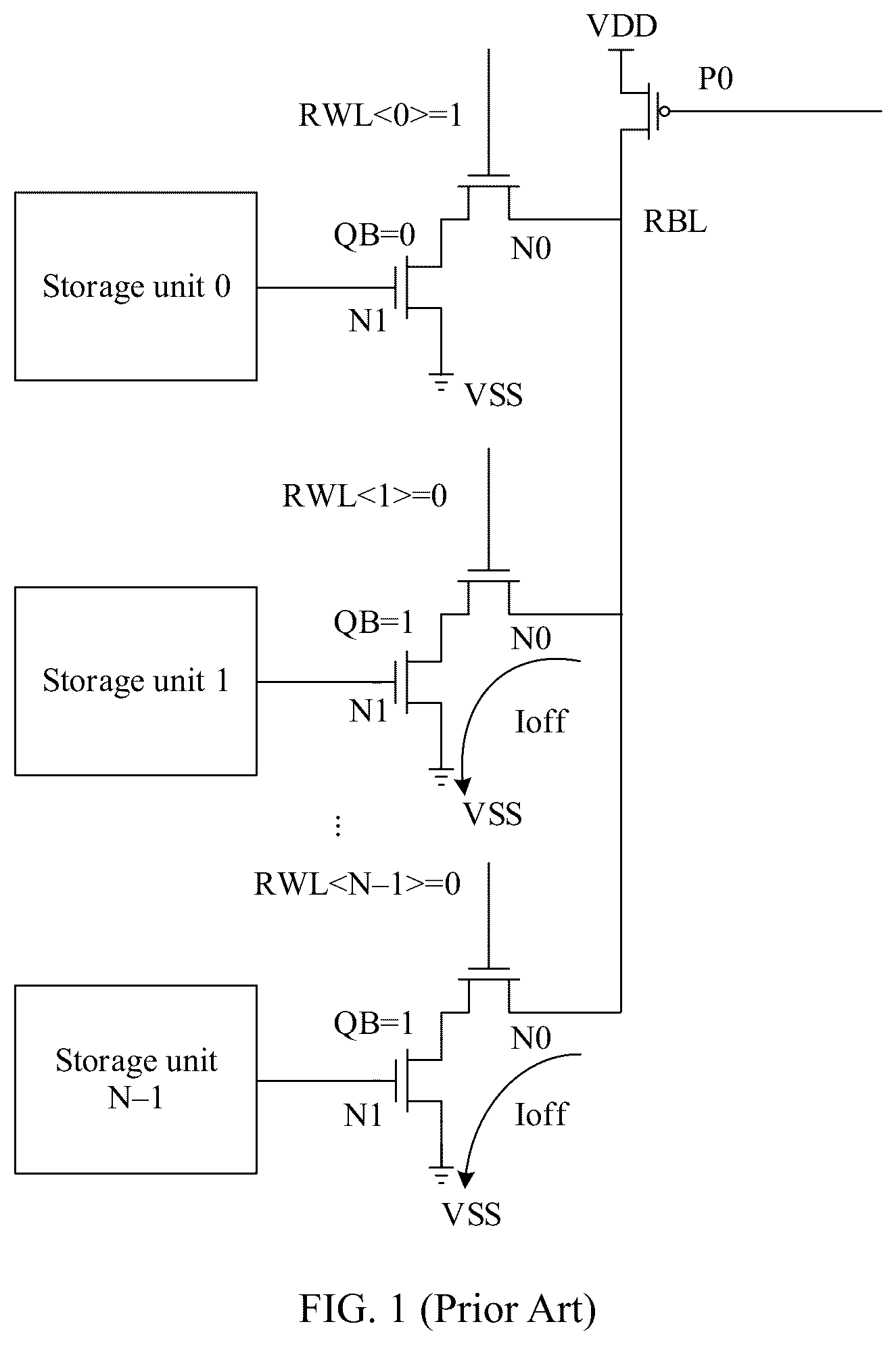 Patent US12106802 Figure 1 – Storage array having half schmitt inverter