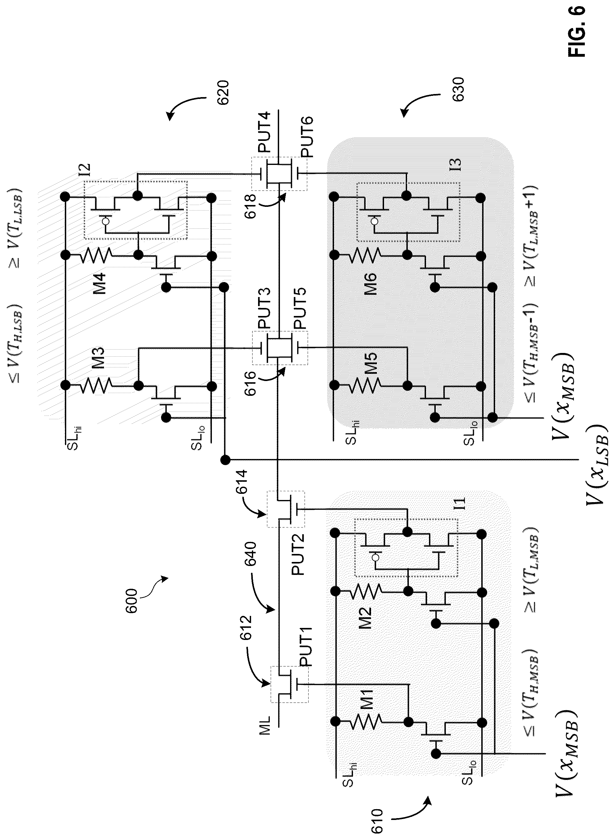 Patent US12106805 Figure 6 – Increased precision analog content addressable memories
