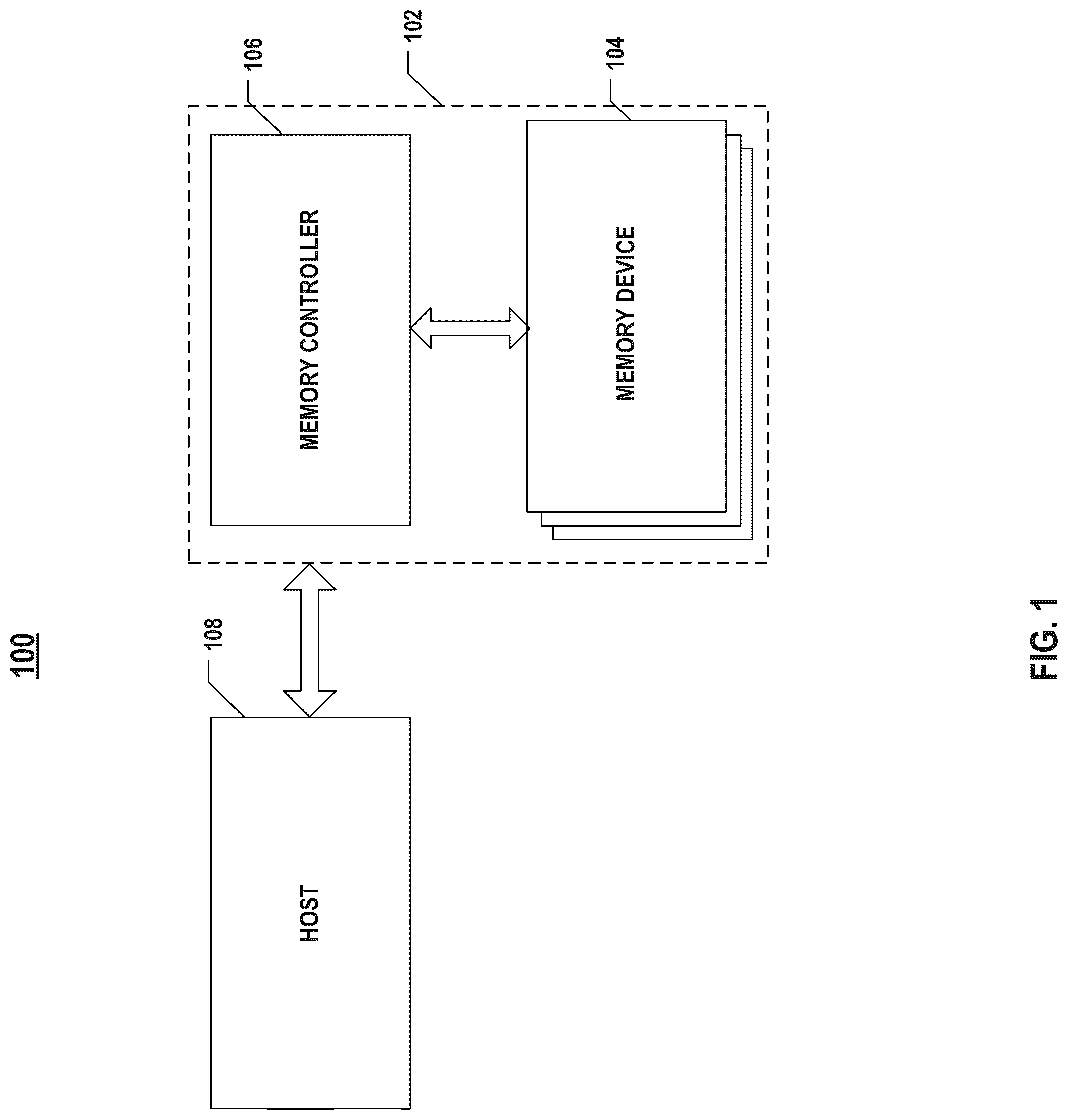Patent US12106807 — Memory device and operation based on threshold voltage distribution of memory cells of adjacent states — Figure 1