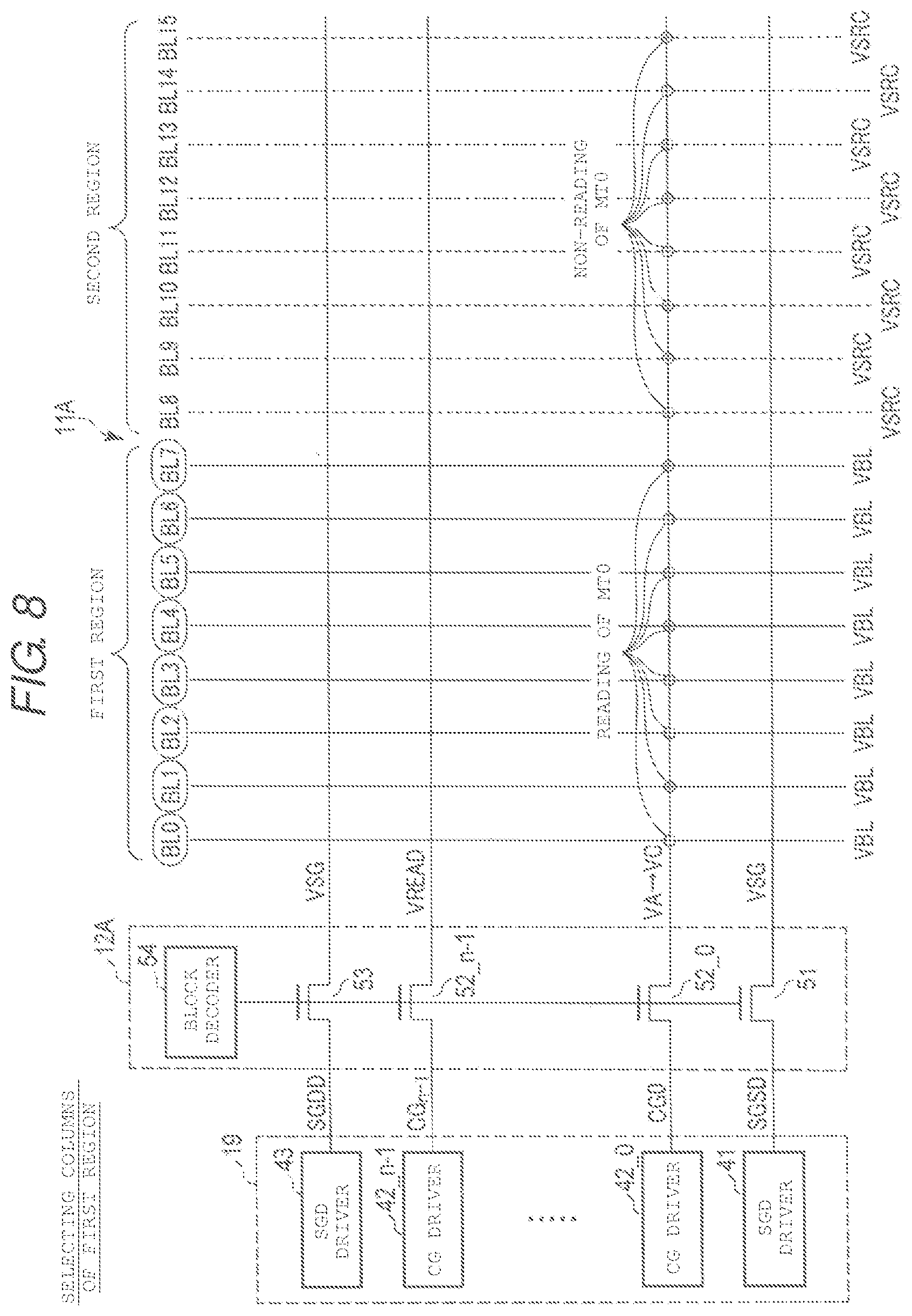 Patent US12106808 Figure 8 – Semiconductor storage device