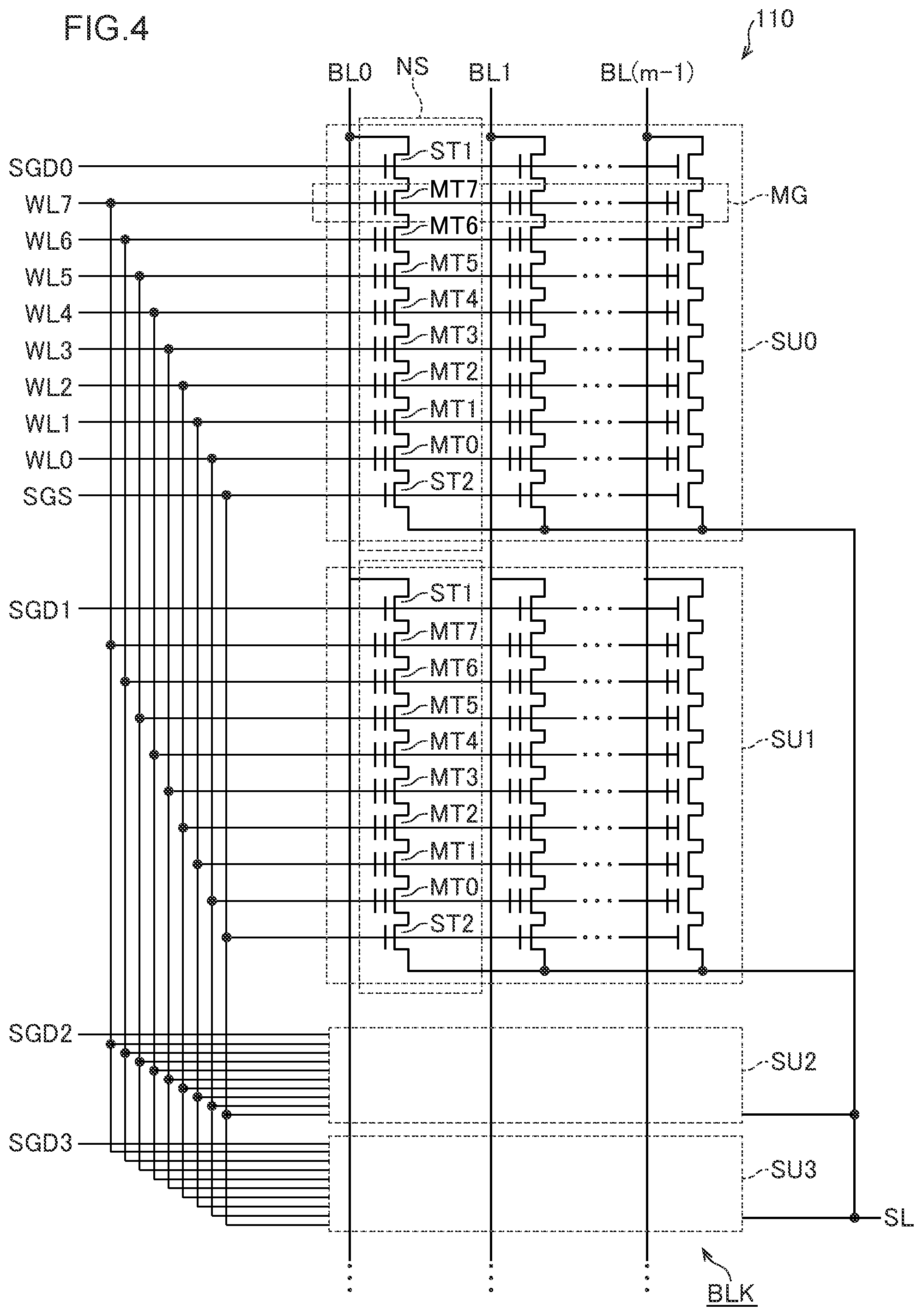 Patent US12106811 Figure 4 – Semiconductor memory device