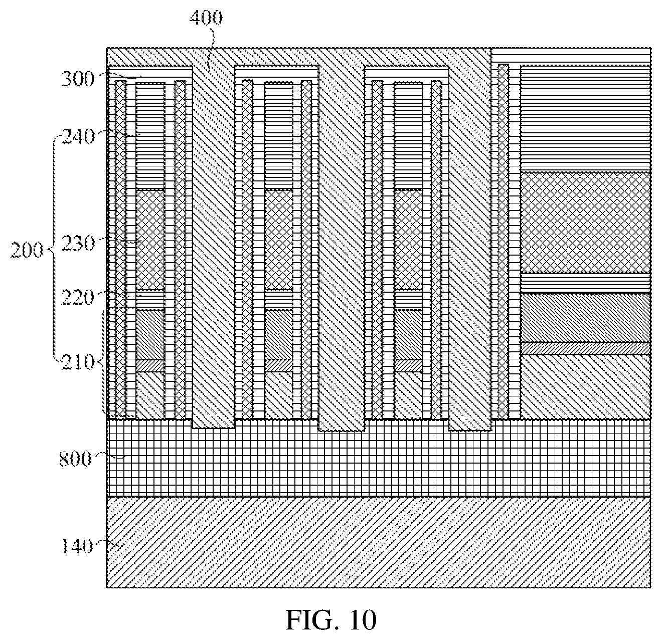 Patent US12106817 Figure 8 – Method for manufacturing a memory
