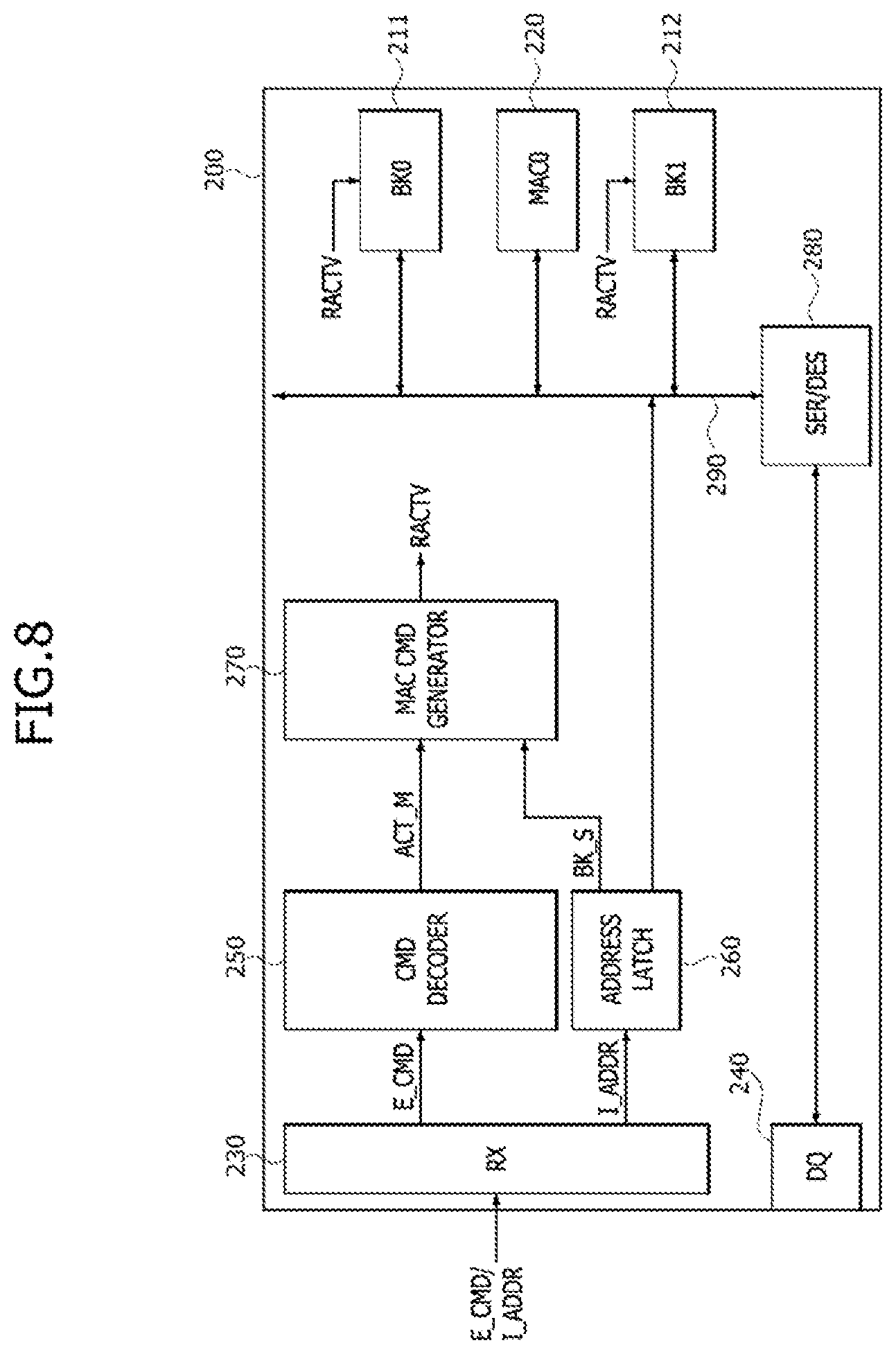 Patent US12106819 Figure 8 – Processing-in-memory (PIM) device