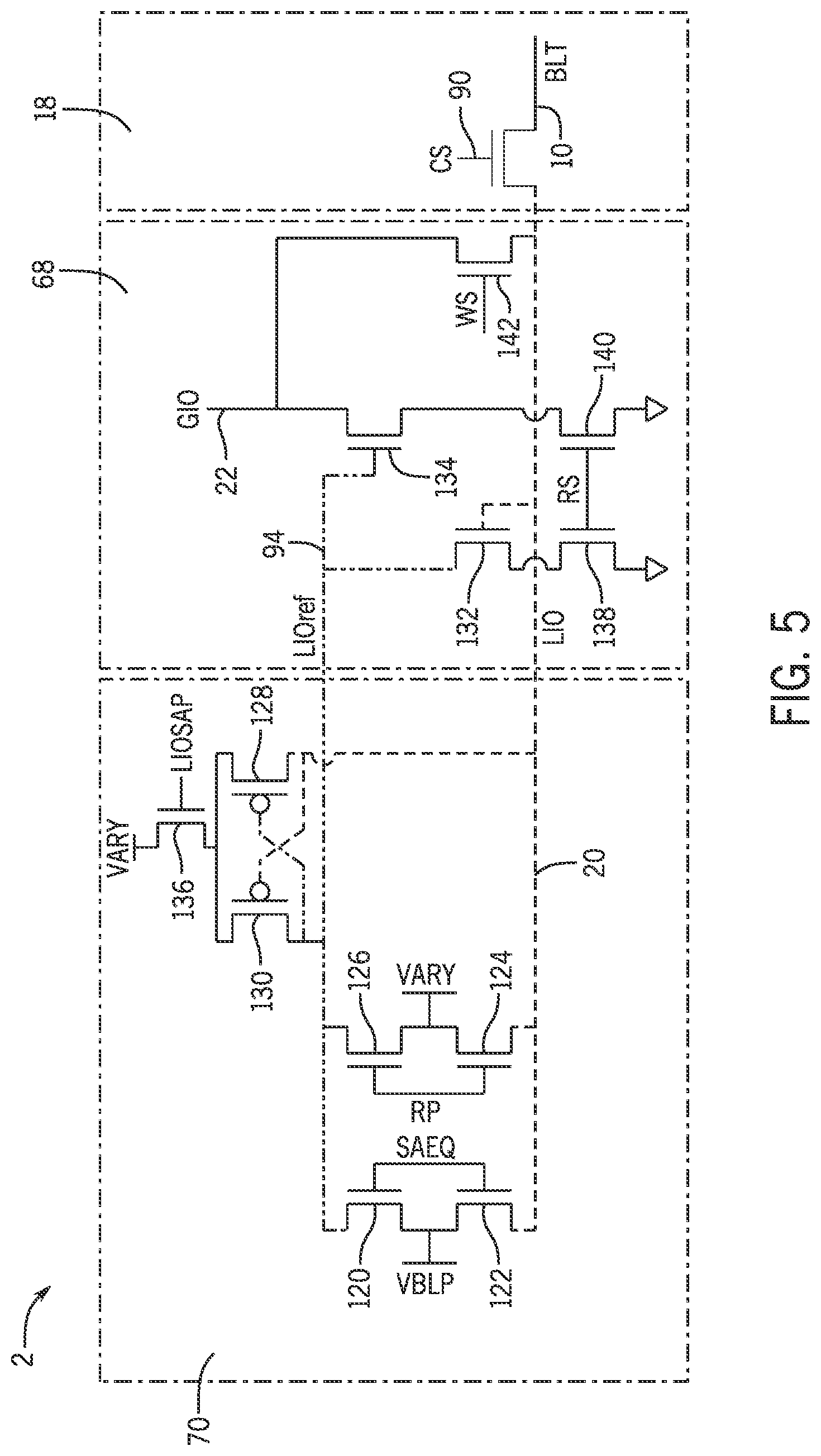Patent US12106820 Figure 4 – Single column select architecture for sense amplifier circuity
