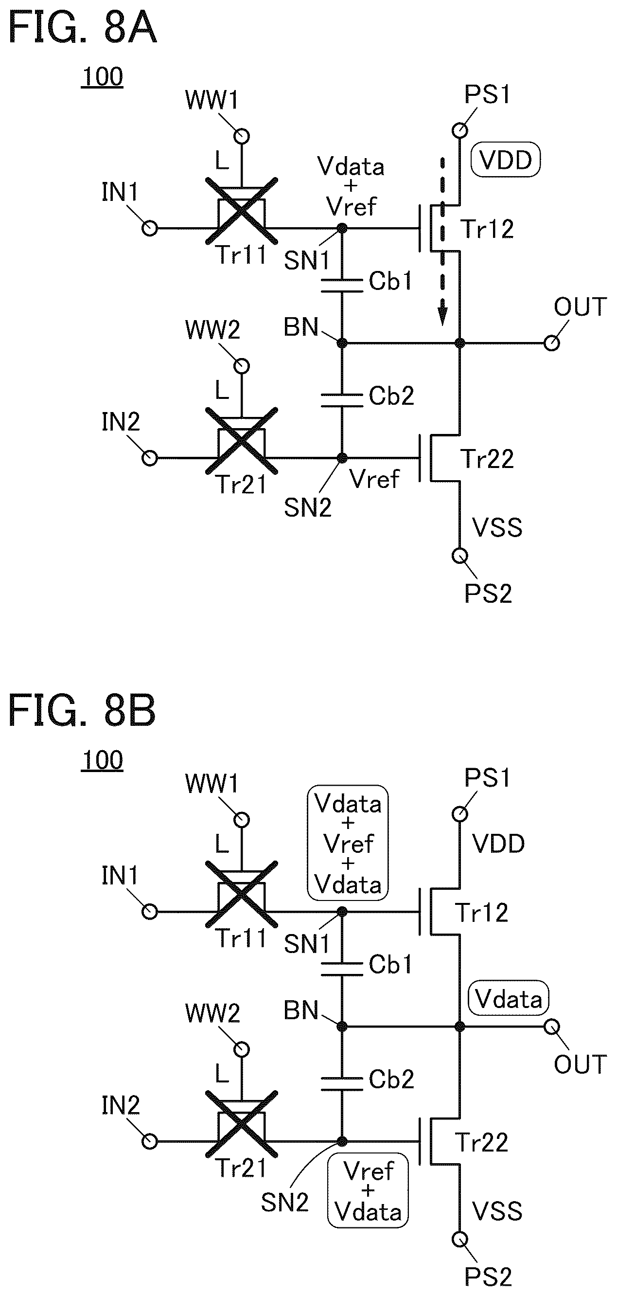 Patent US12106823 Figure 8 – Semiconductor device using transistors having low off-state current