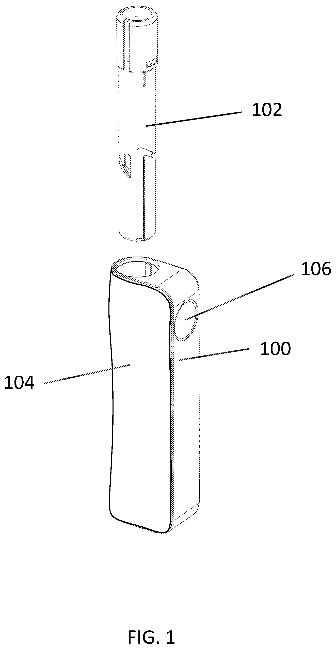 Patent US12106836 Figure 1 – Biometrcially controlled handheld oral medication dispensing device
