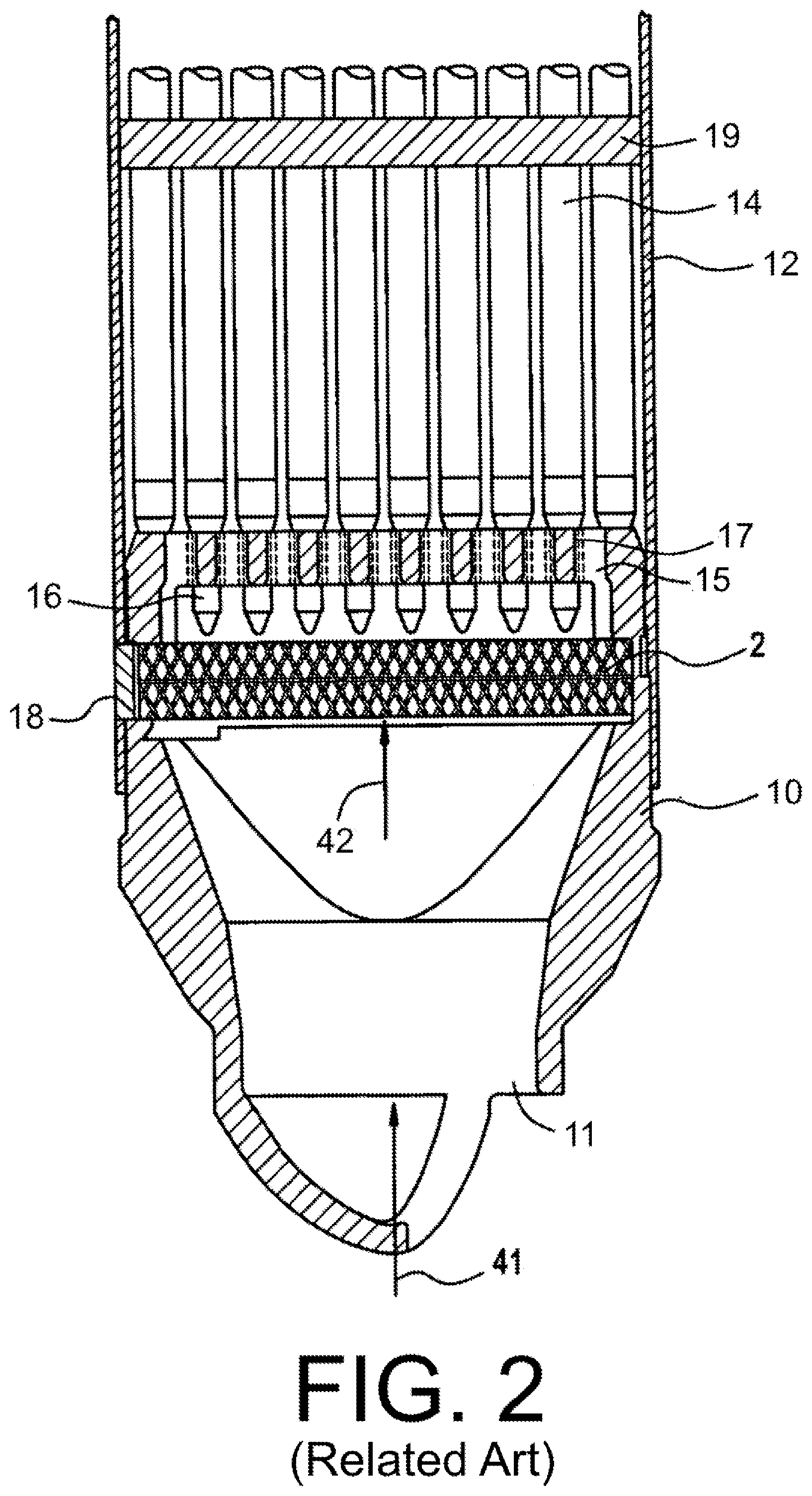 Patent US12106864 Figure 2 – Methods of forming debris filters for nuclear fuel assemblies