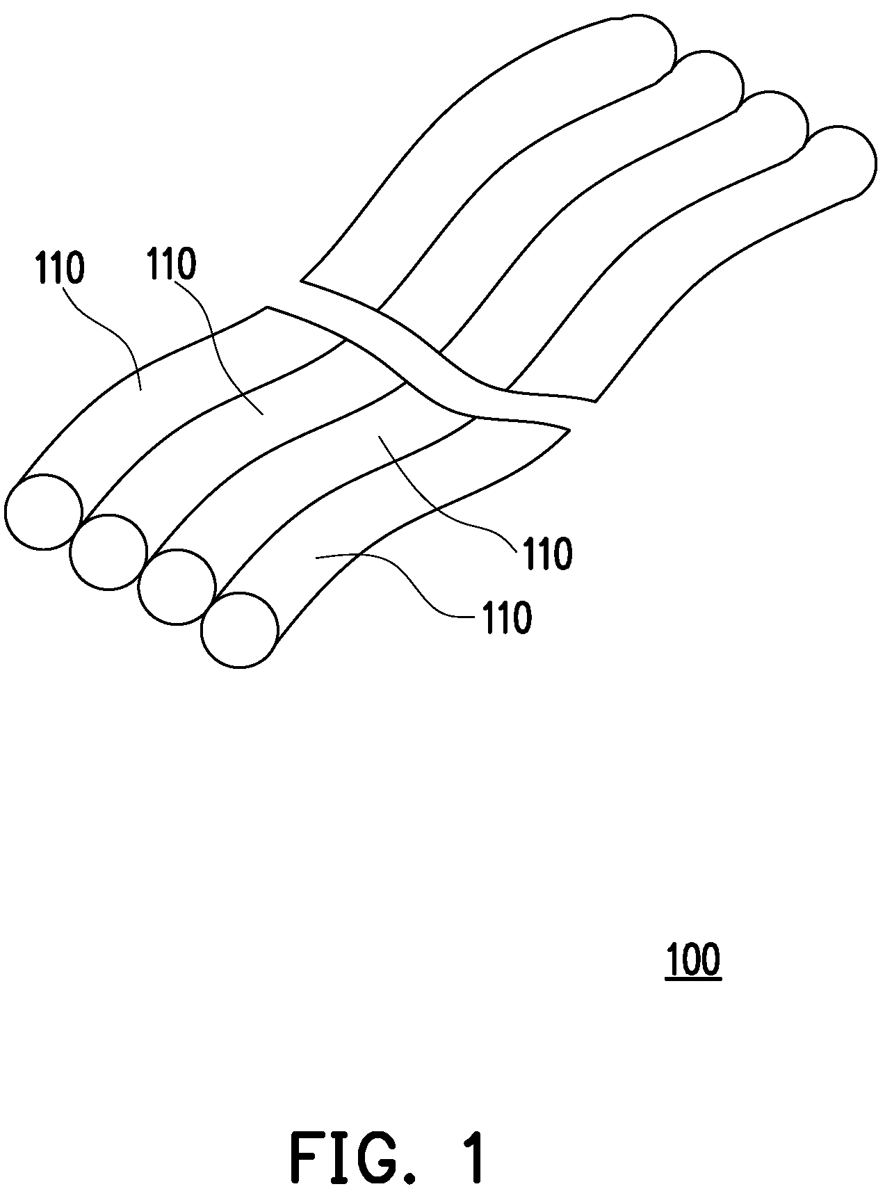 Patent US12106872 Figure 1 – Flat combined wire