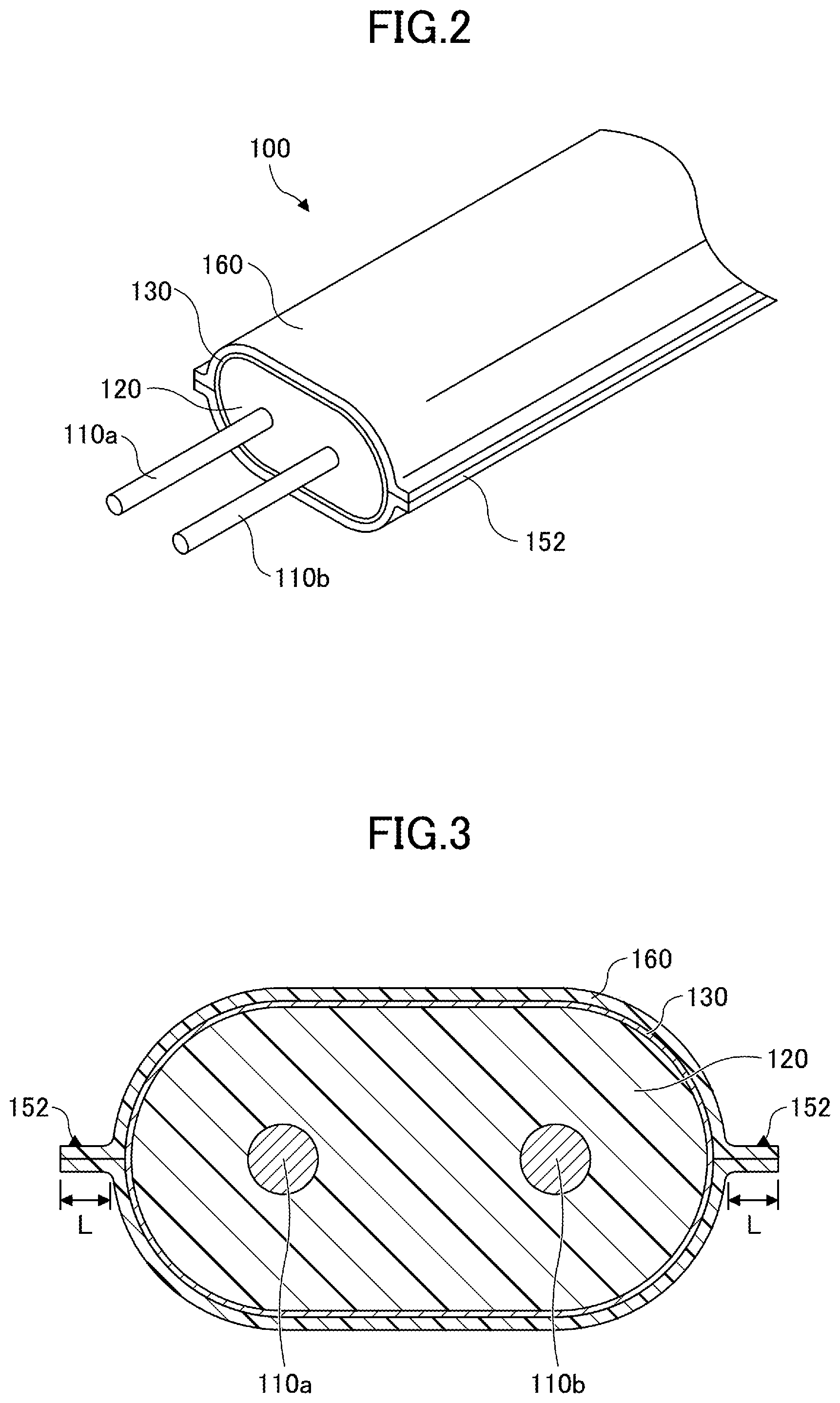 Patent US12106873 Figure 2 – Two core flat cable