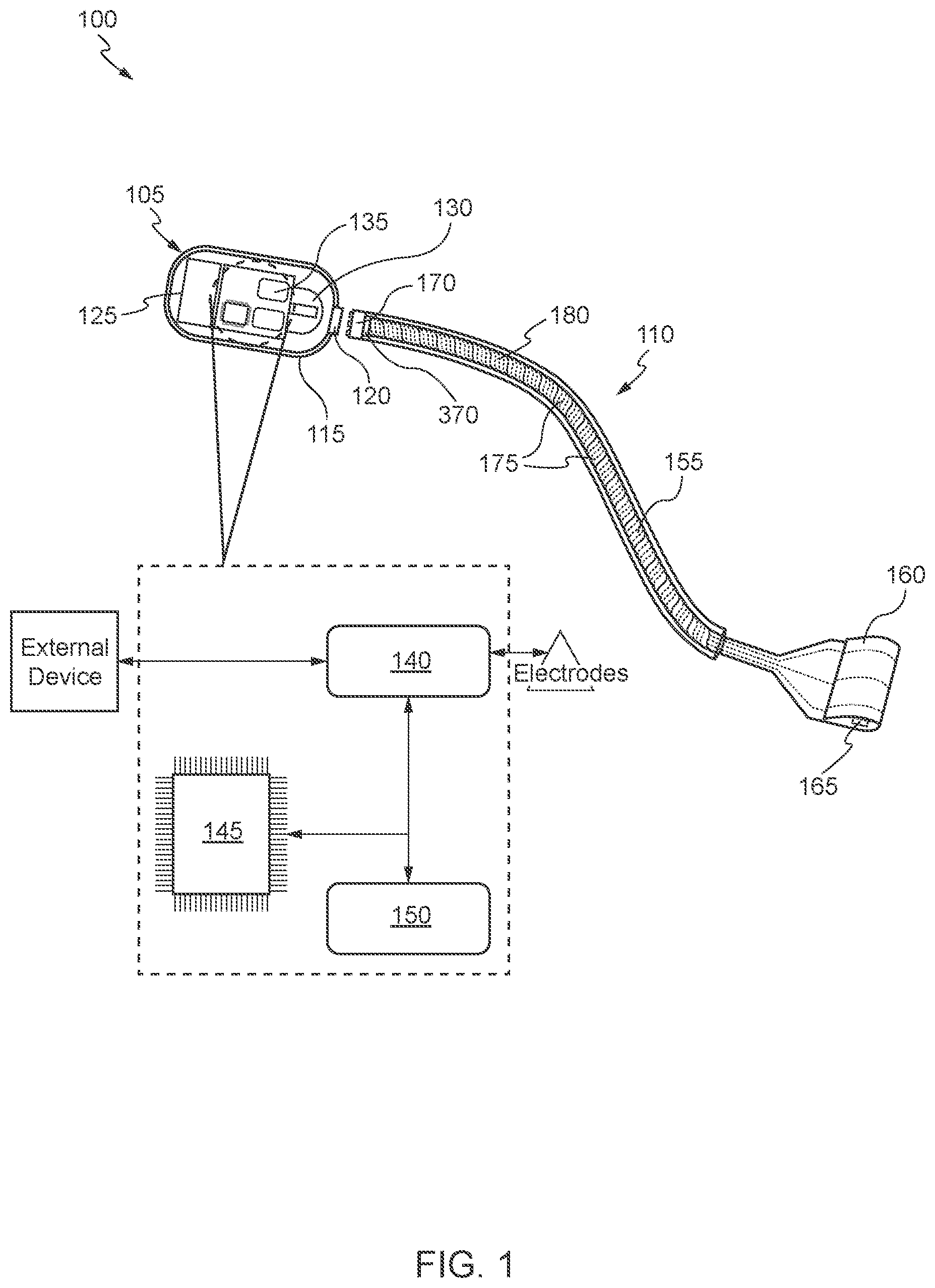 Patent US12106876 — Monolithic lead assembly and methods of microfabricating a monolithic lead assembly — Figure 1