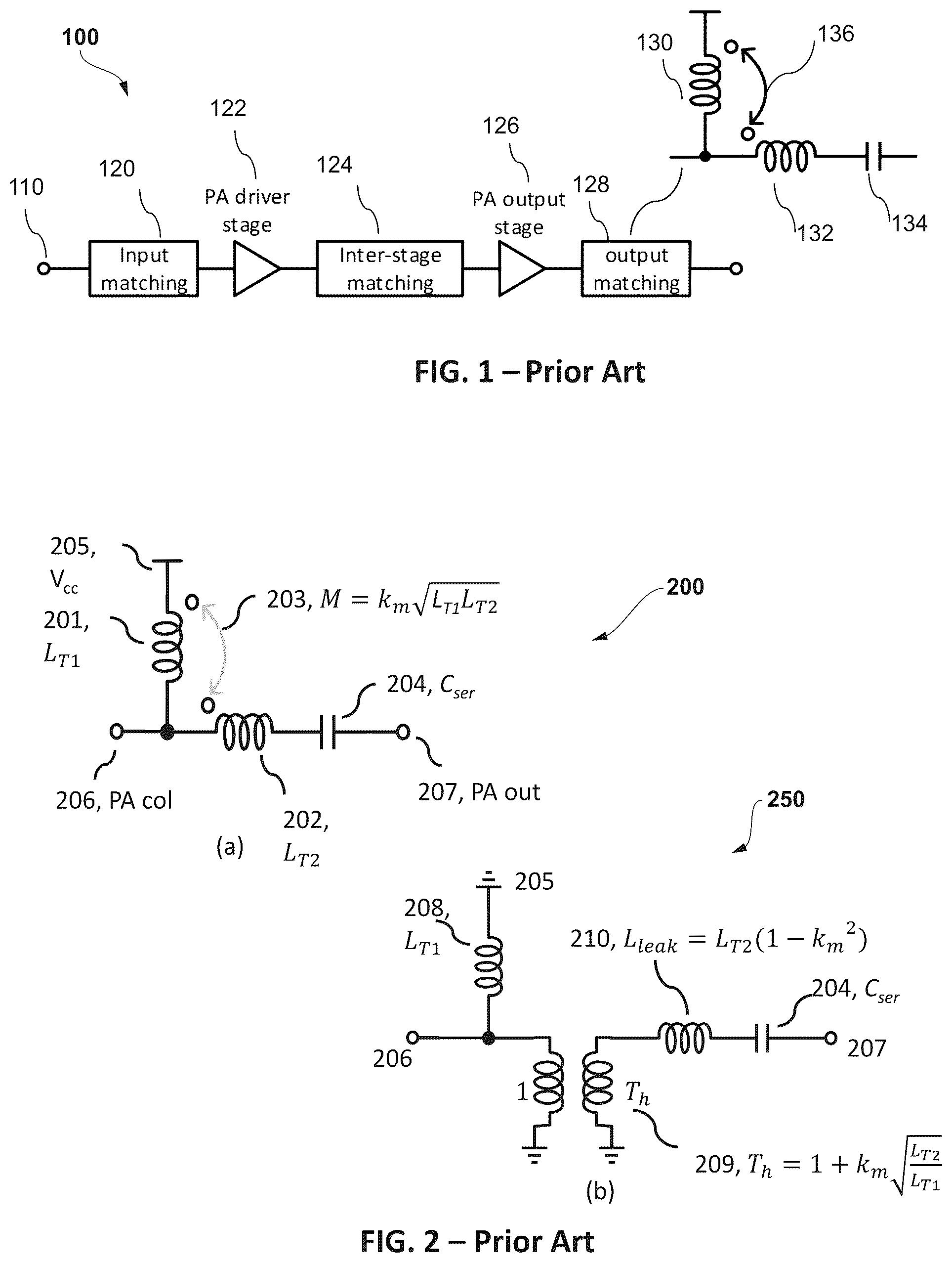 Patent US12106884 Figure 1 – Radio frequency auto-transformer, radio frequency device and method of construction of an auto-transformer