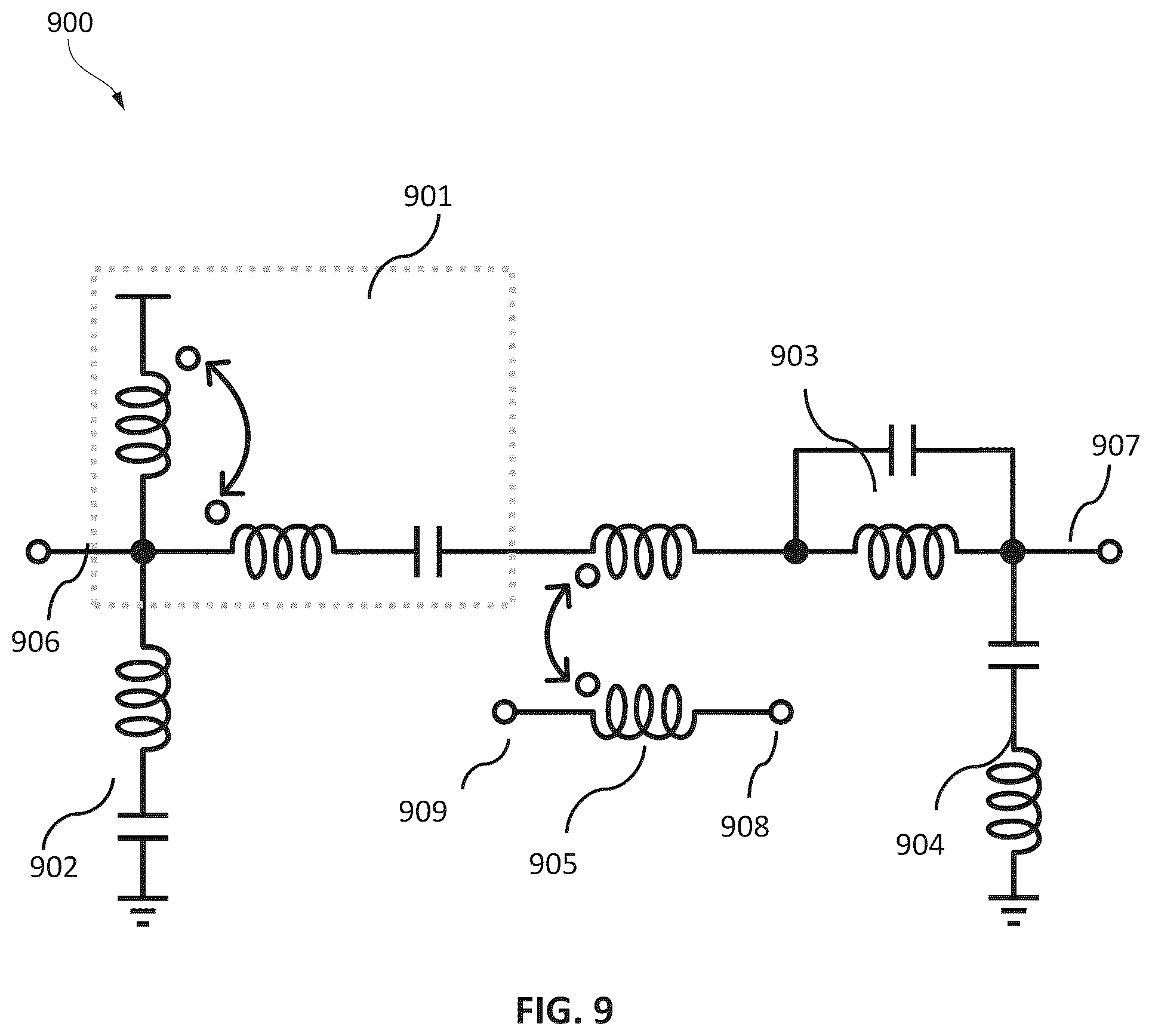 Patent US12106884 Figure 6 – Radio frequency auto-transformer, radio frequency device and method of construction of an auto-transformer