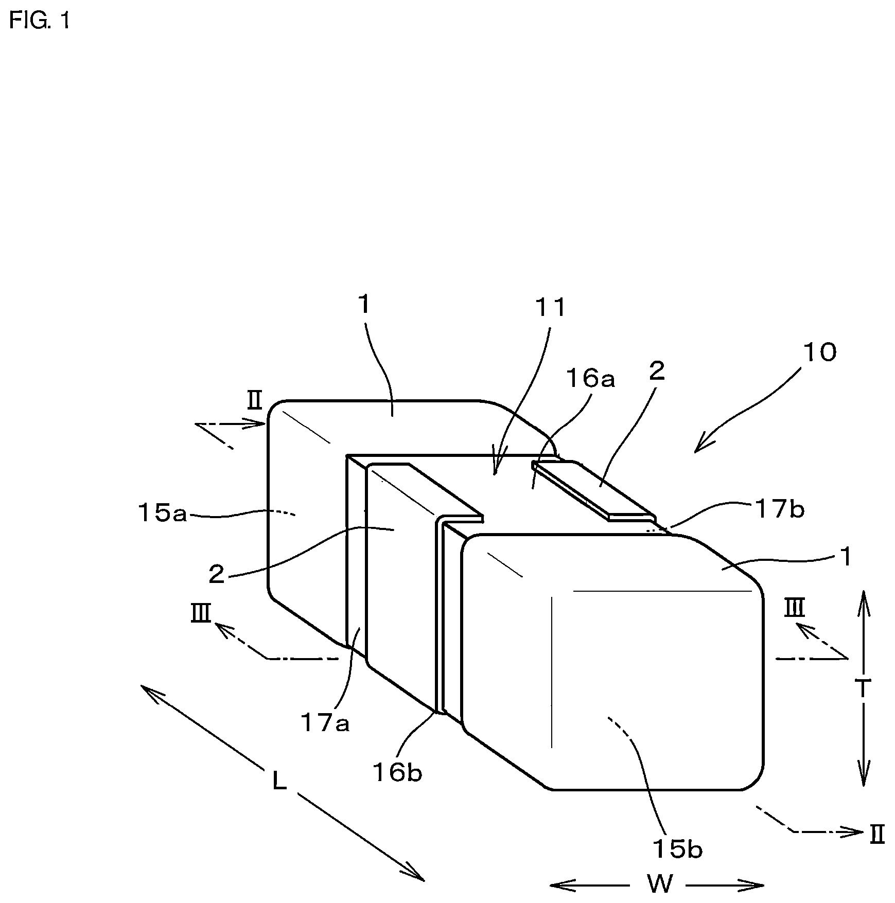 Patent US12106903 Figure 1 – Electronic component