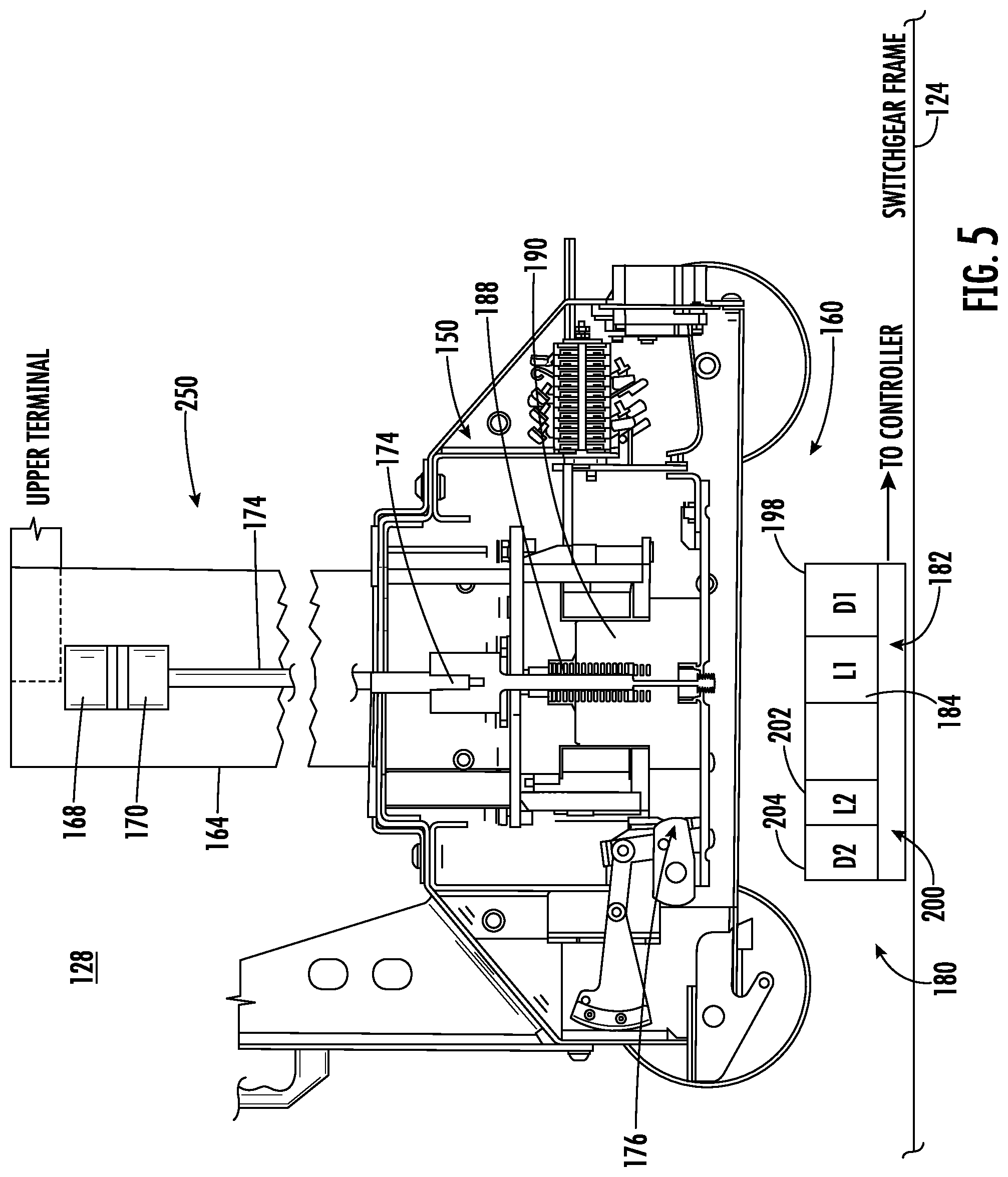 Patent US12106910 Figure 5 – Switchgear system that determines contact erosion in circuit breaker