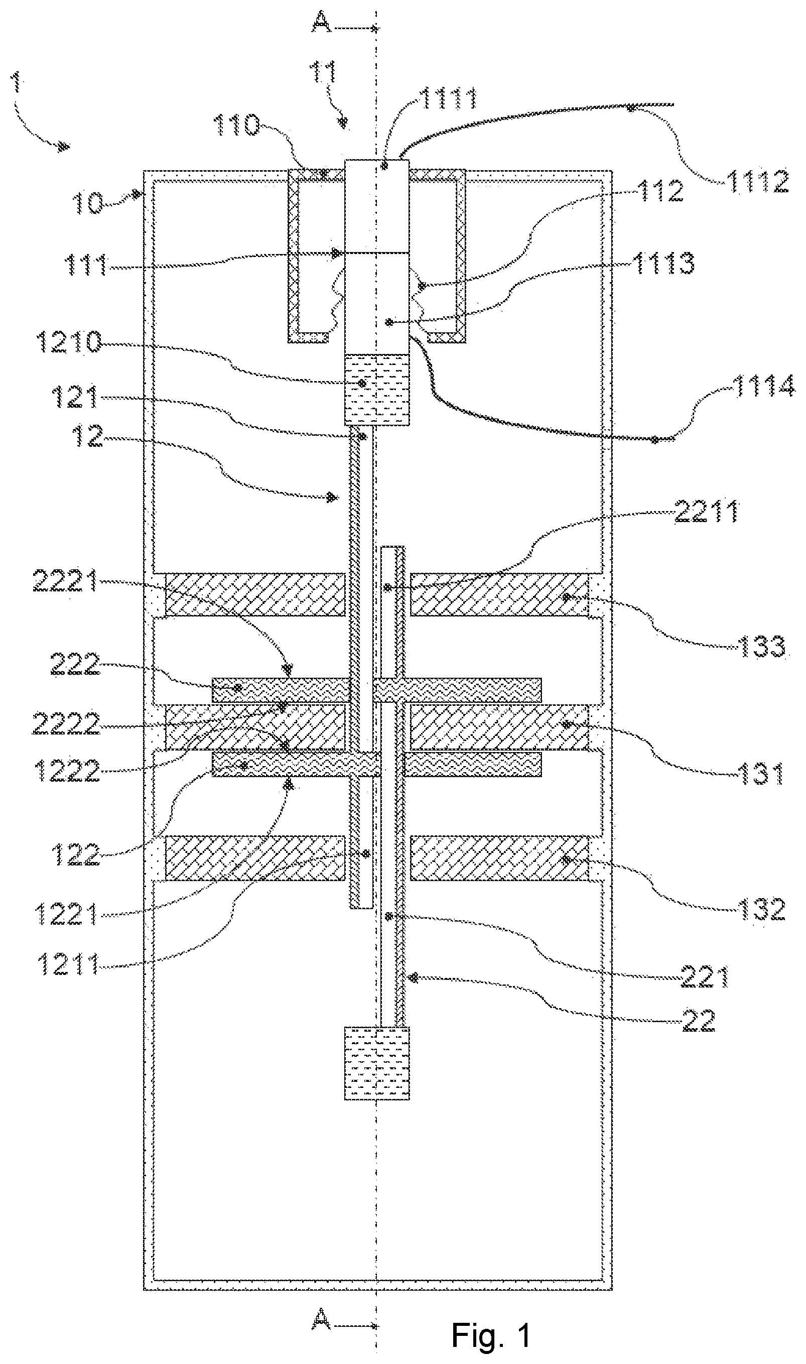 Patent US12106914 Figure 1 – Induction-controlled switch having a vacuum bulb for reducing vibrations