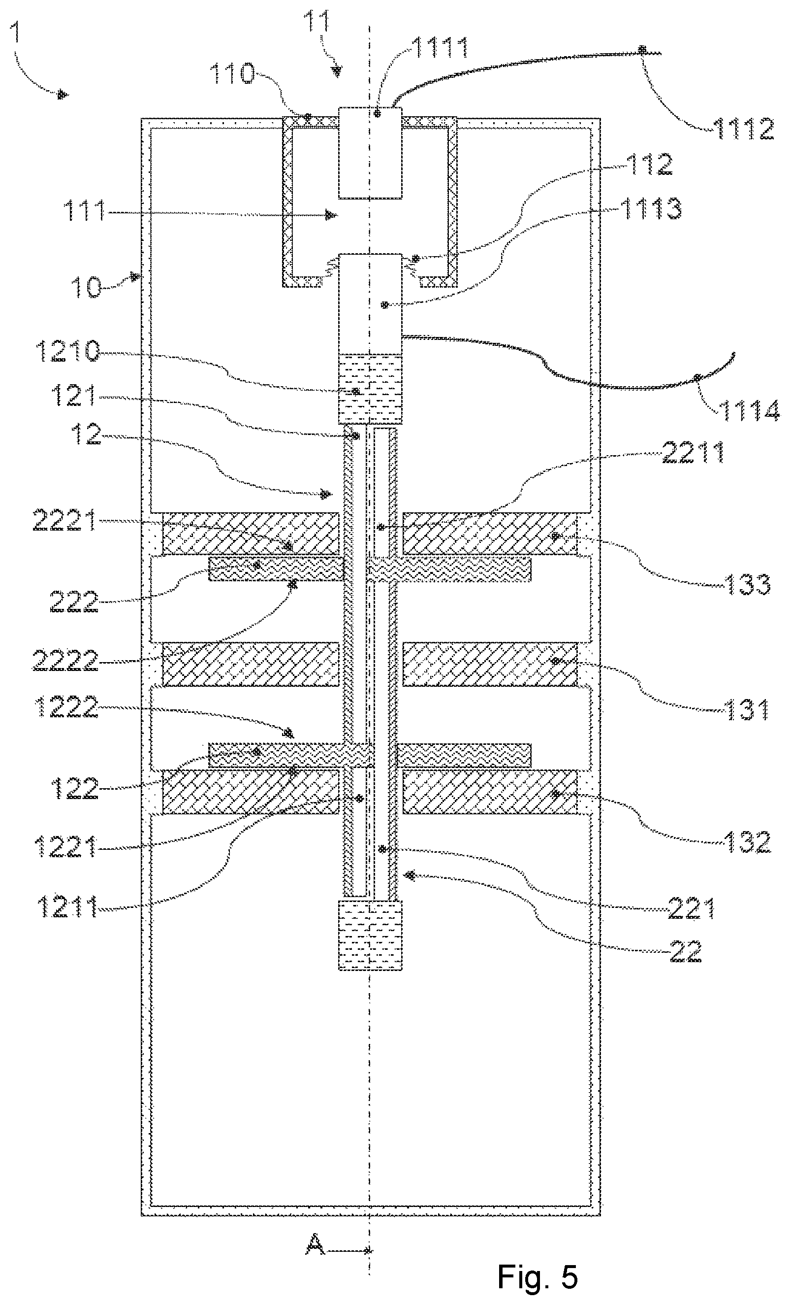 Patent US12106914 Figure 5 – Induction-controlled switch having a vacuum bulb for reducing vibrations