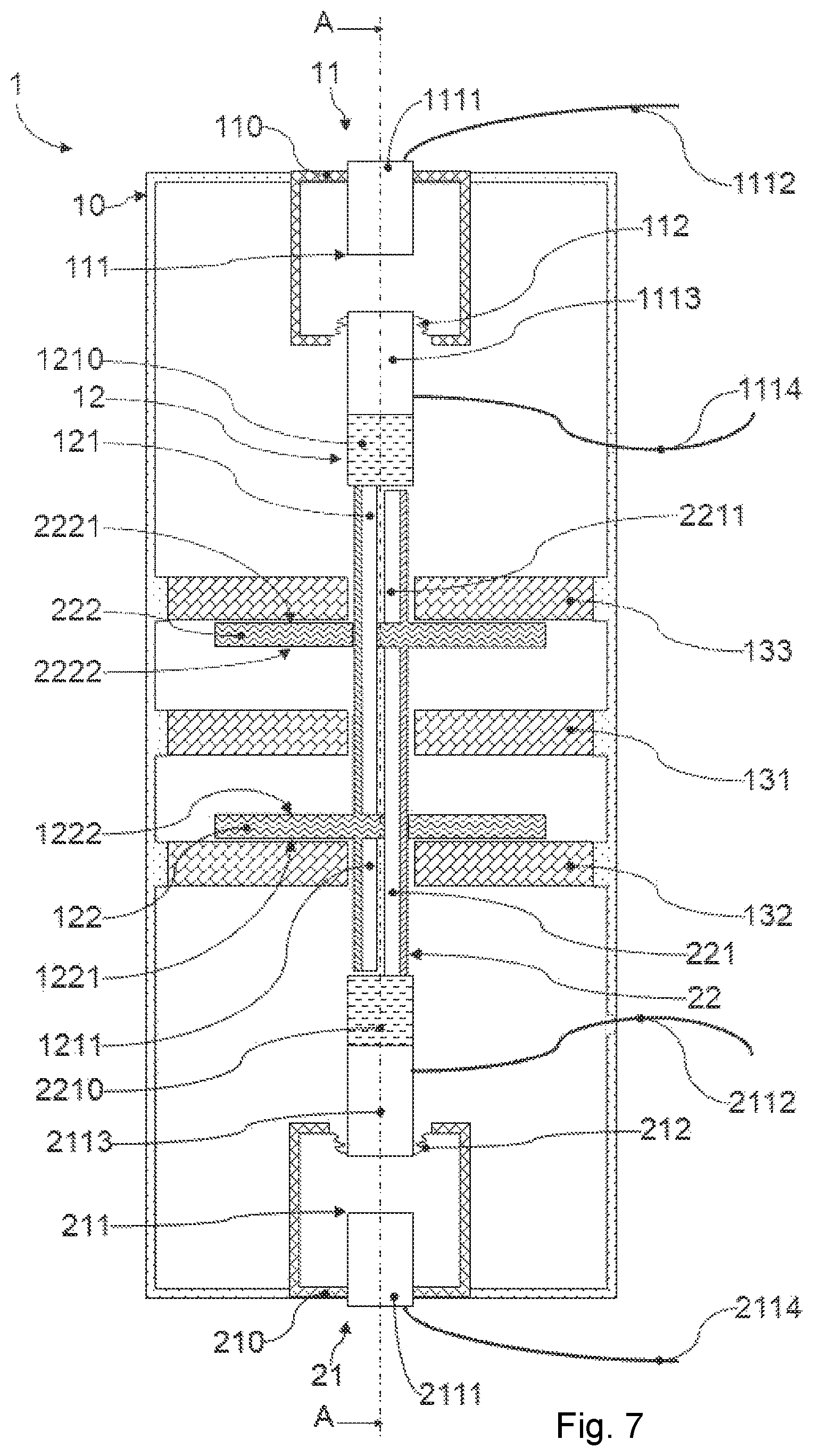 Patent US12106914 Figure 7 – Induction-controlled switch having a vacuum bulb for reducing vibrations