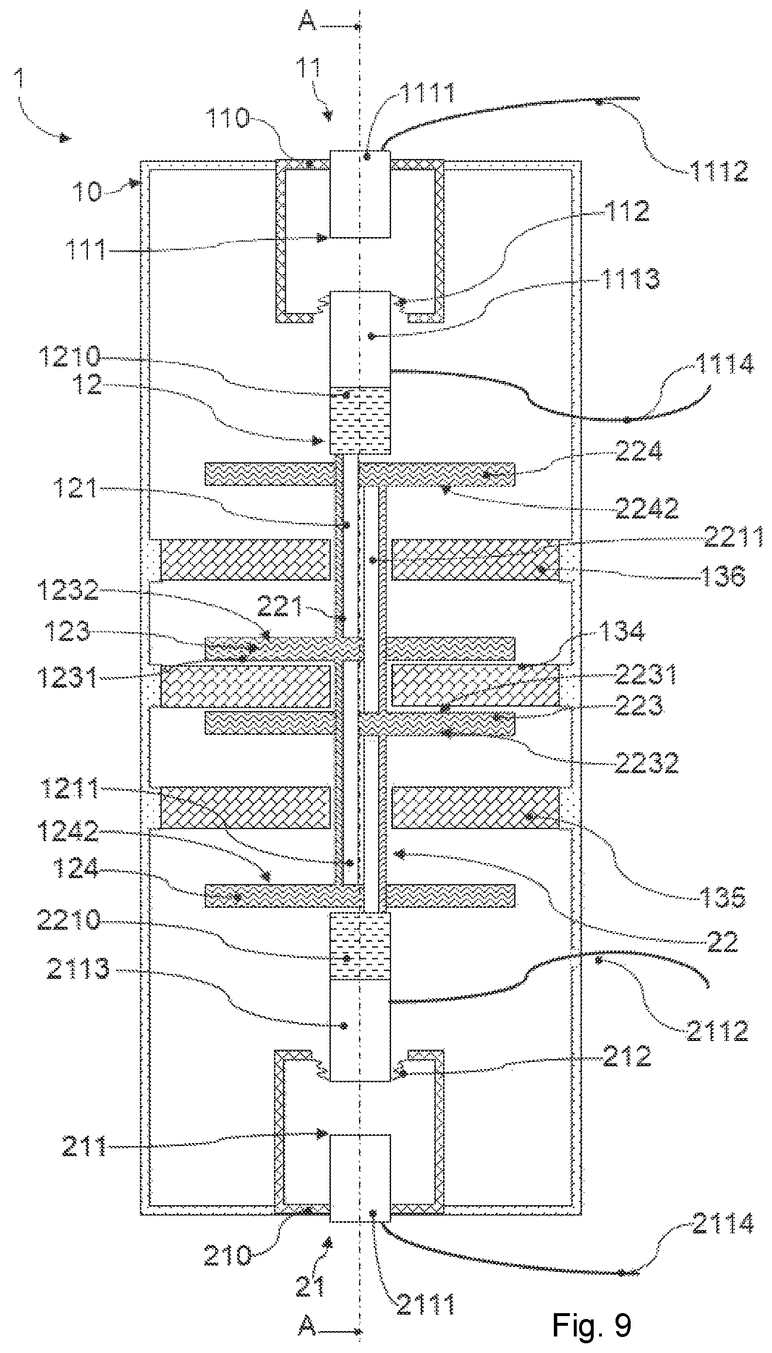 Patent US12106914 Figure 9 – Induction-controlled switch having a vacuum bulb for reducing vibrations