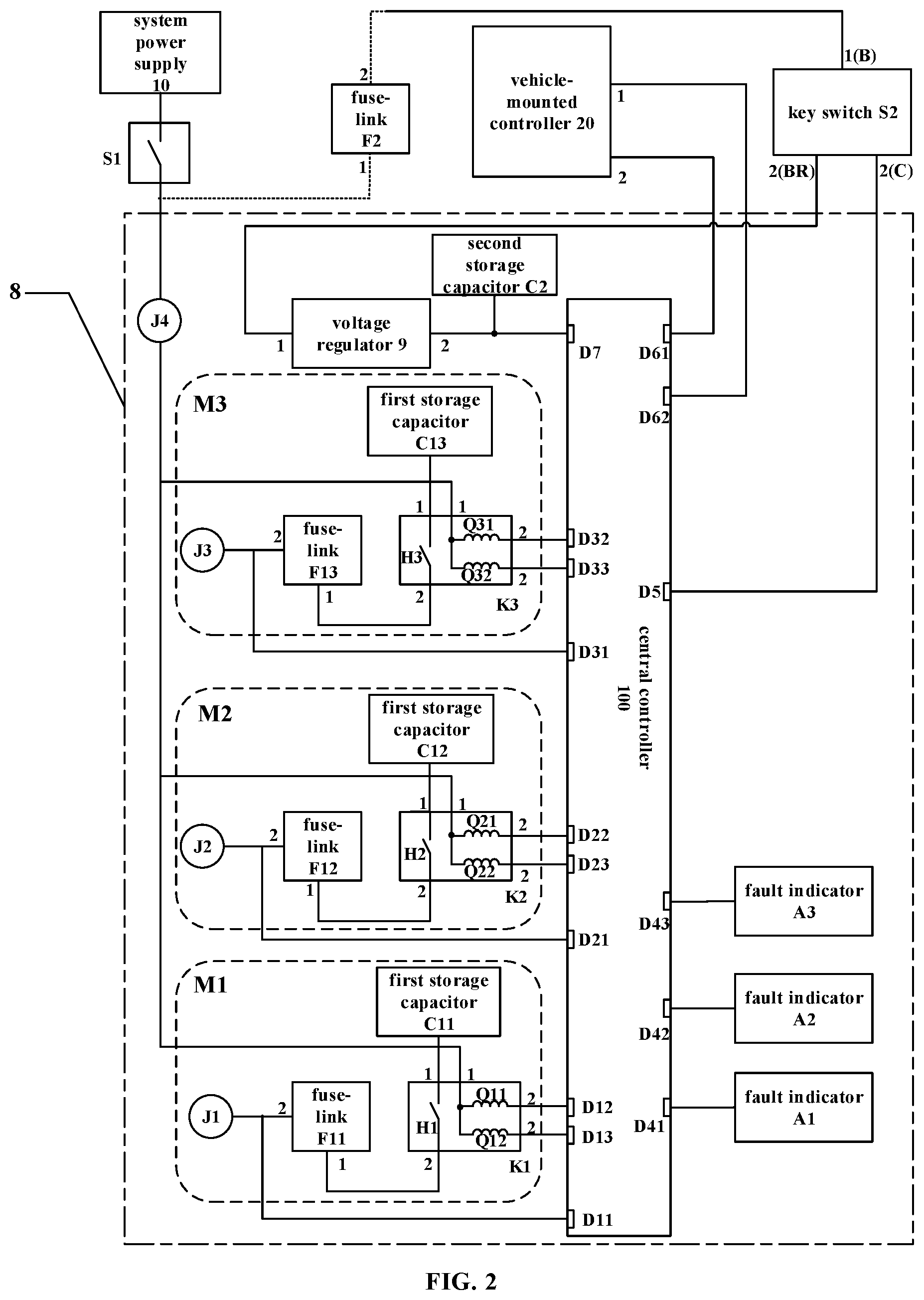 Patent US12106916 Figure 2 – Relay protective device, construction machine, relay protection control method and apparatus