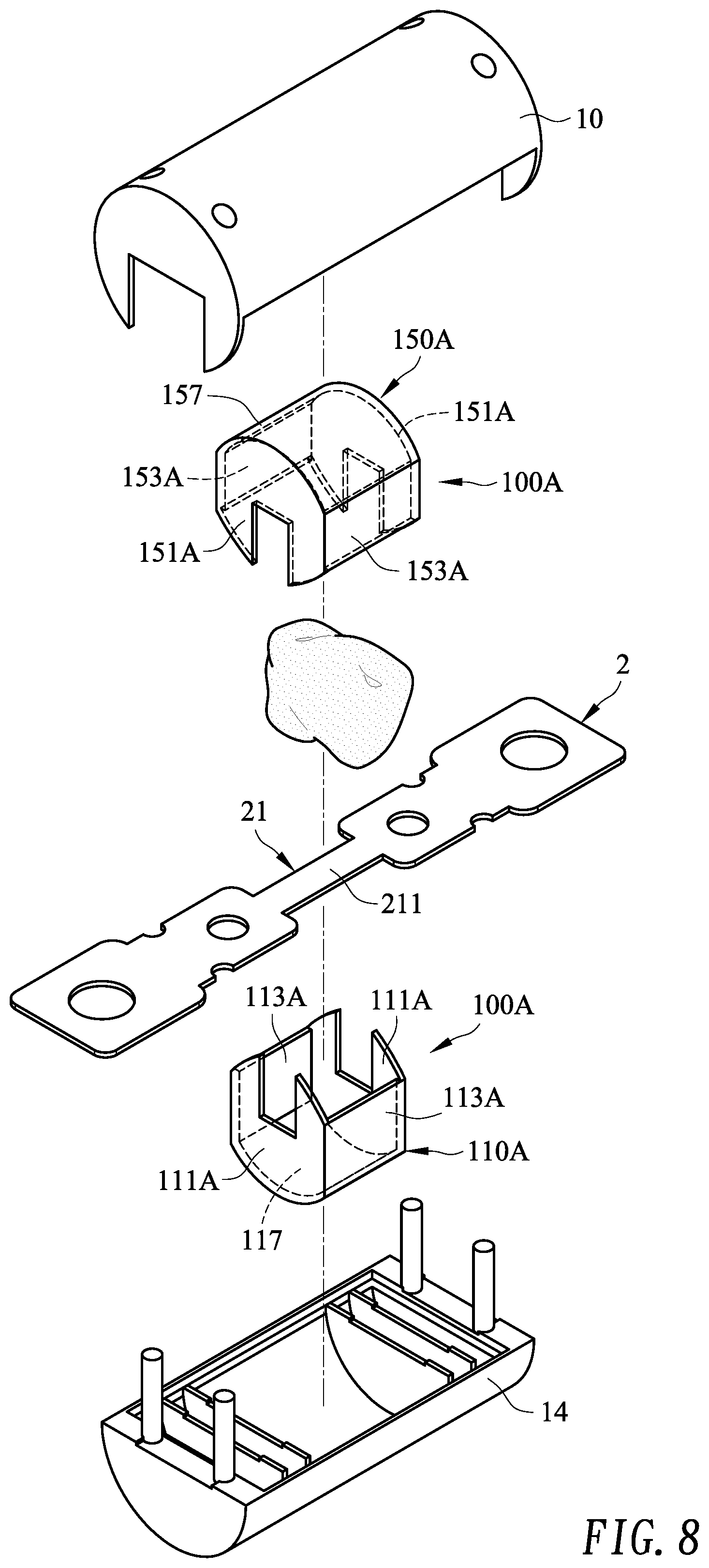 Patent US12106920 Figure 8 – Lightweight industrial fuse