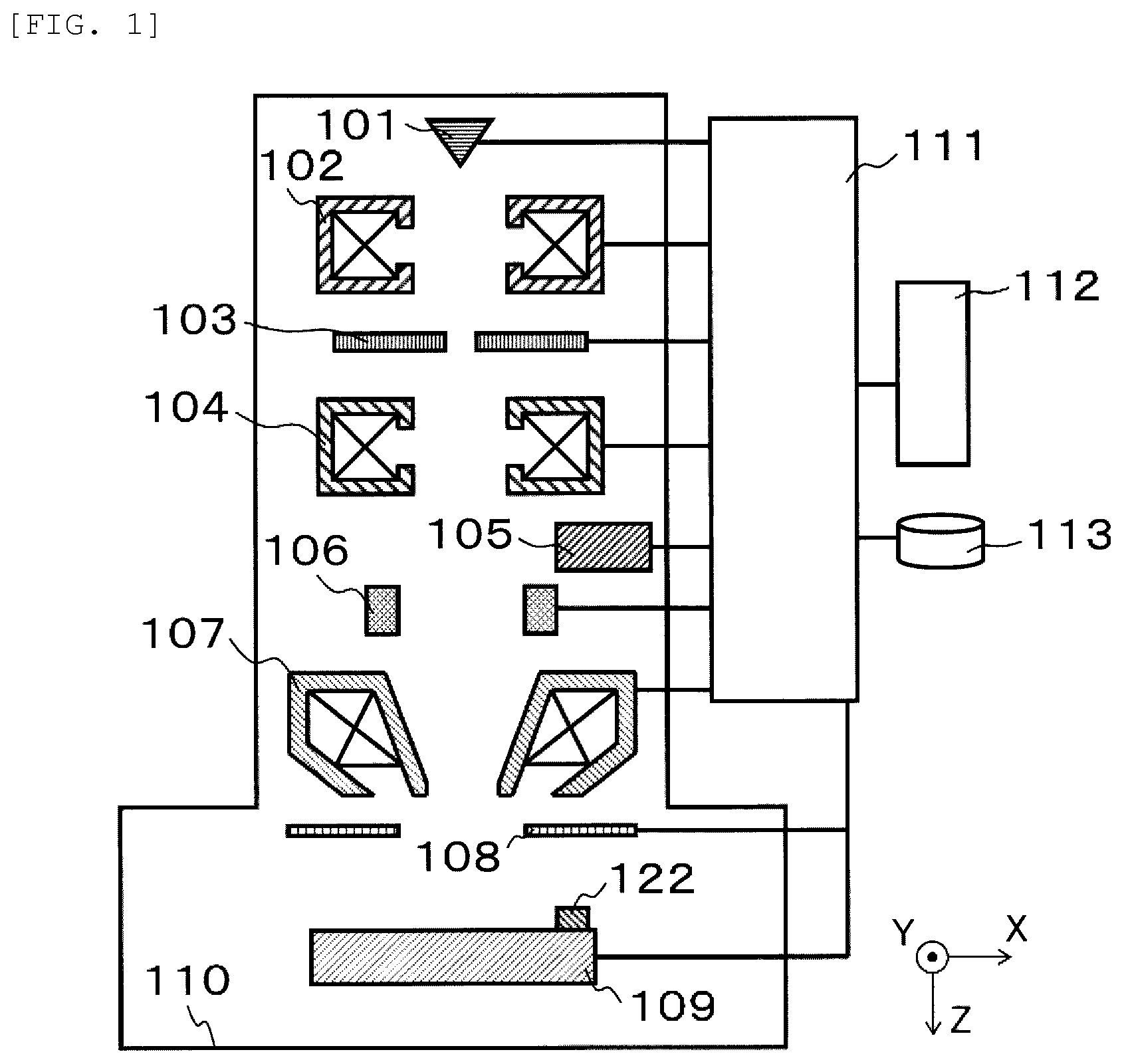 Patent US12106930 Figure 1 – Charged particle beam device