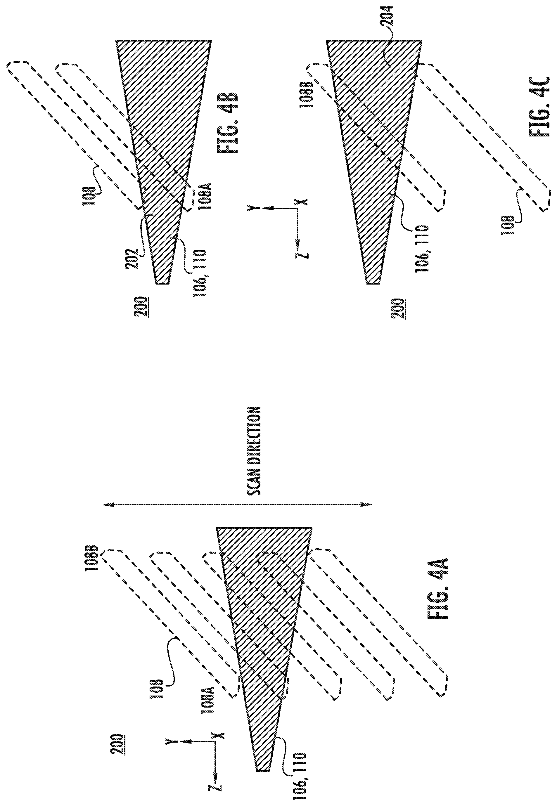 Patent US12106936 Figure 4 – Scanned angled etching apparatus and techniques providing separate co-linear radicals and ions