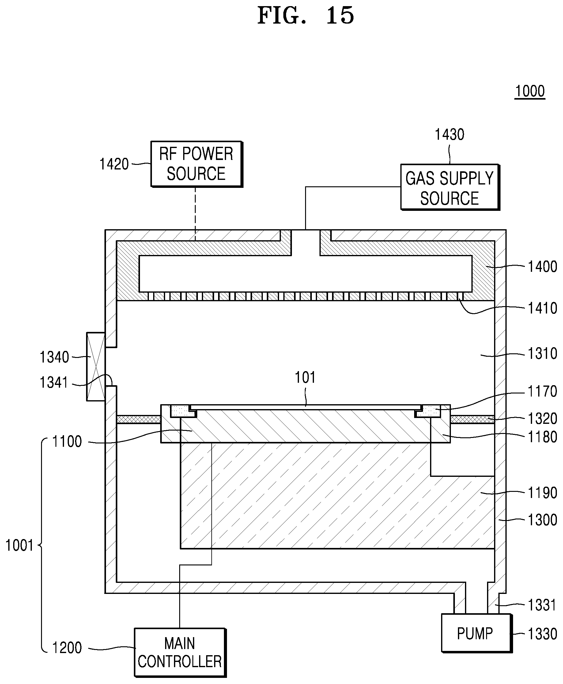 Patent US12106945 Figure 13 – Plasma processing apparatus and method of manufacturing semiconductor device using the same