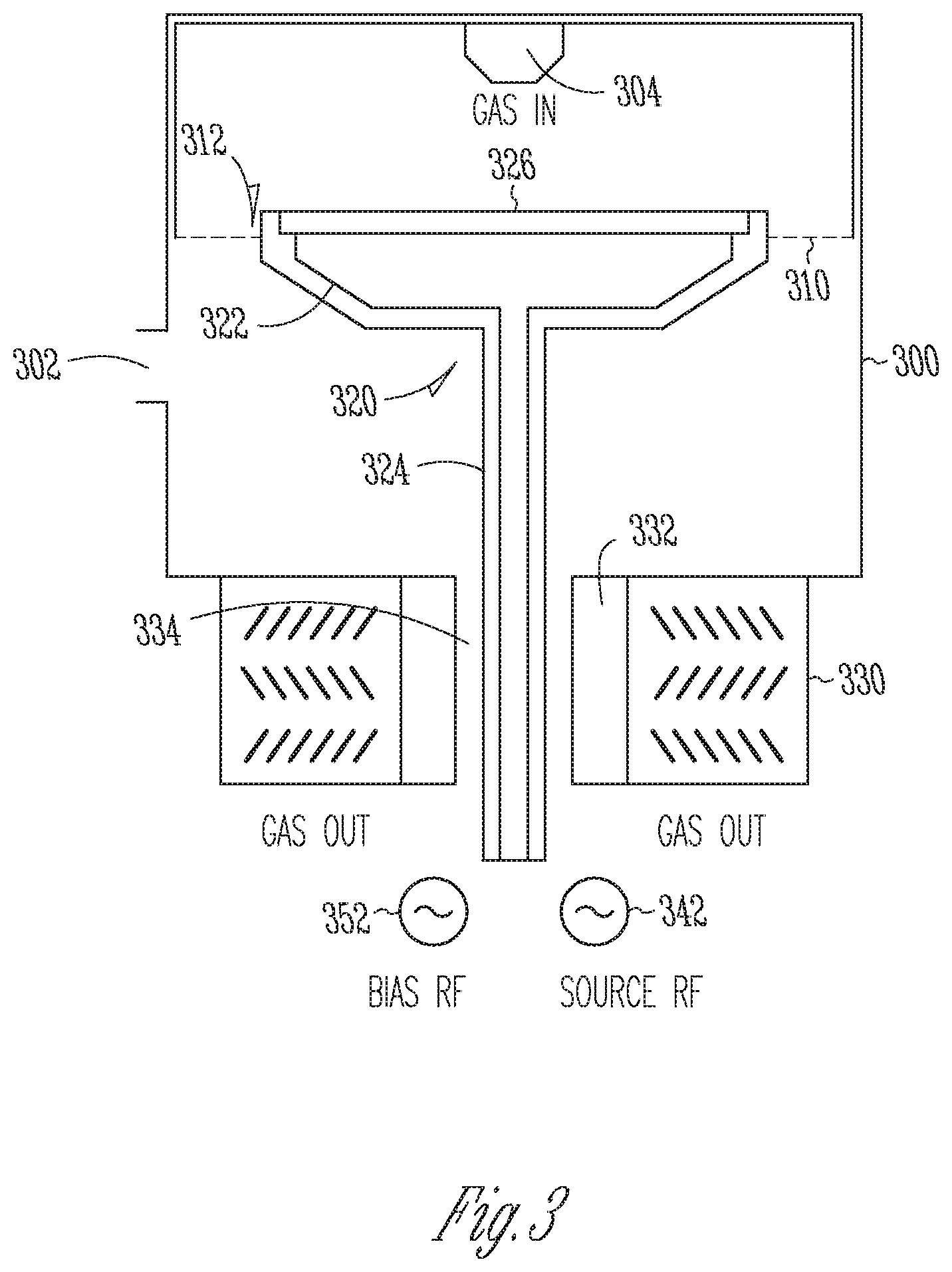Patent US12106946 Figure 4 – Turbomolecular pump and cathode assembly for etching reactor