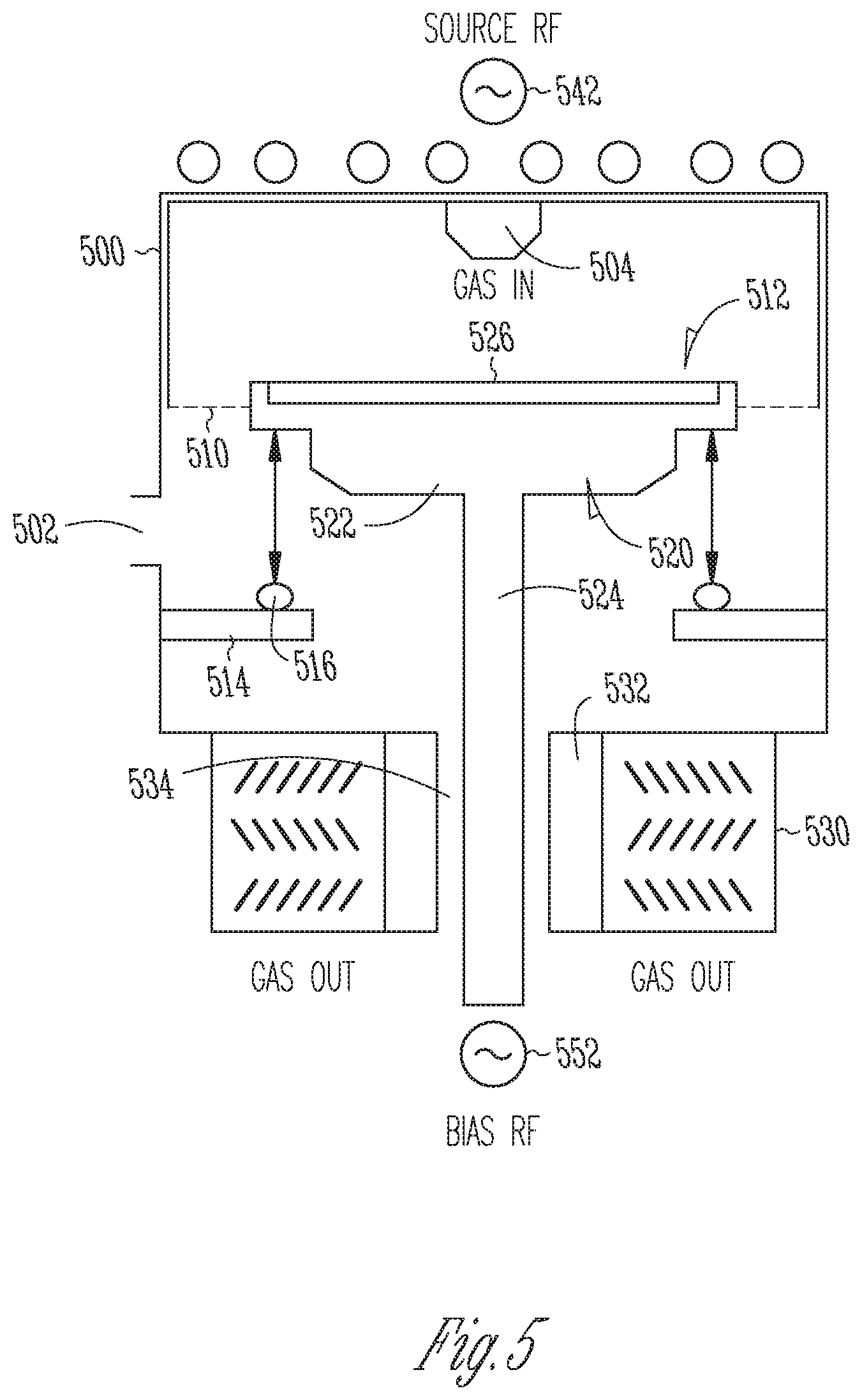 Patent US12106946 Figure 6 – Turbomolecular pump and cathode assembly for etching reactor