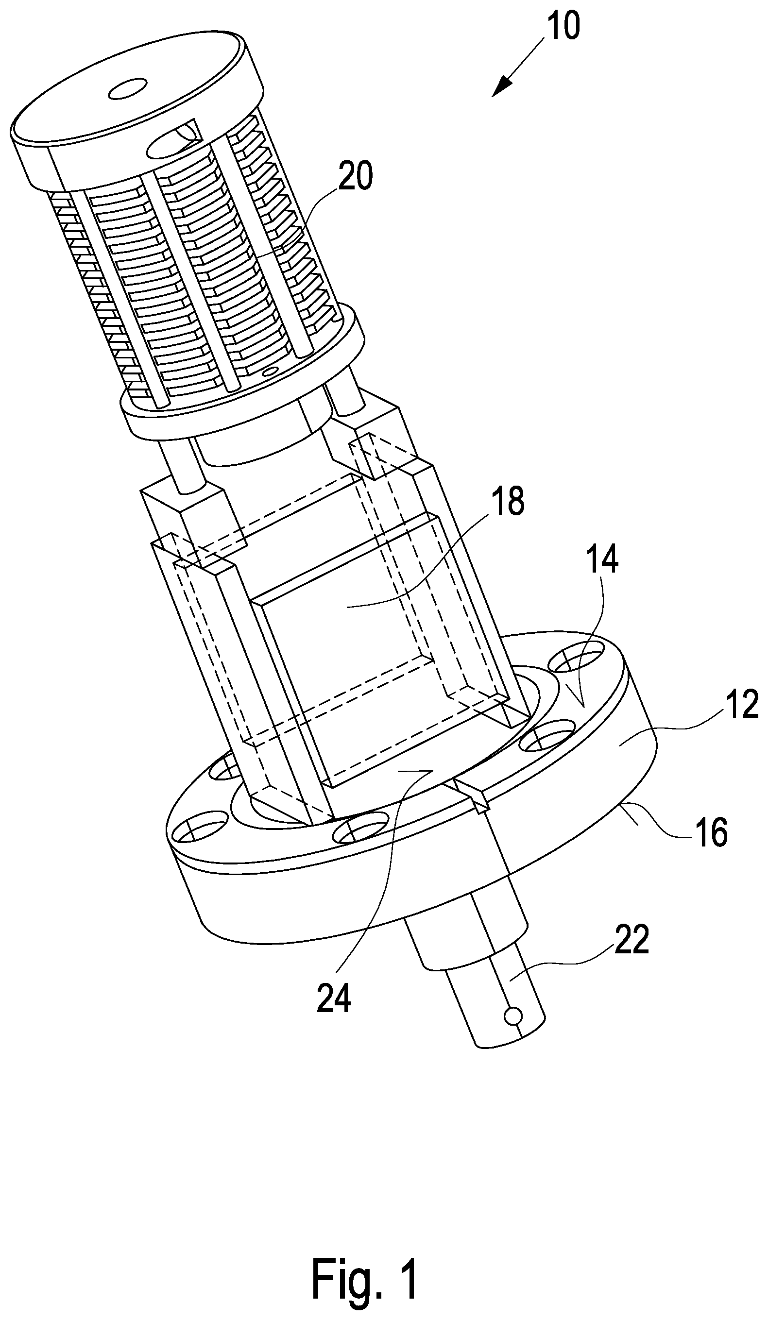 Patent US12106950 Figure 1 – Vacuum module and vacuum apparatus and method for regeneration of a volume getter vacuum pump
