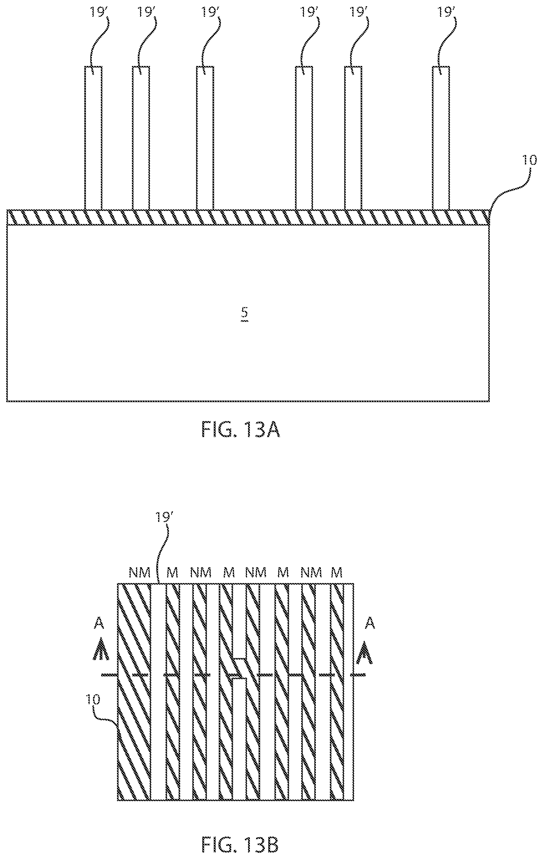 Patent US12106963 Figure 11 – Self aligned pattern formation post spacer etchback in tight pitch configurations