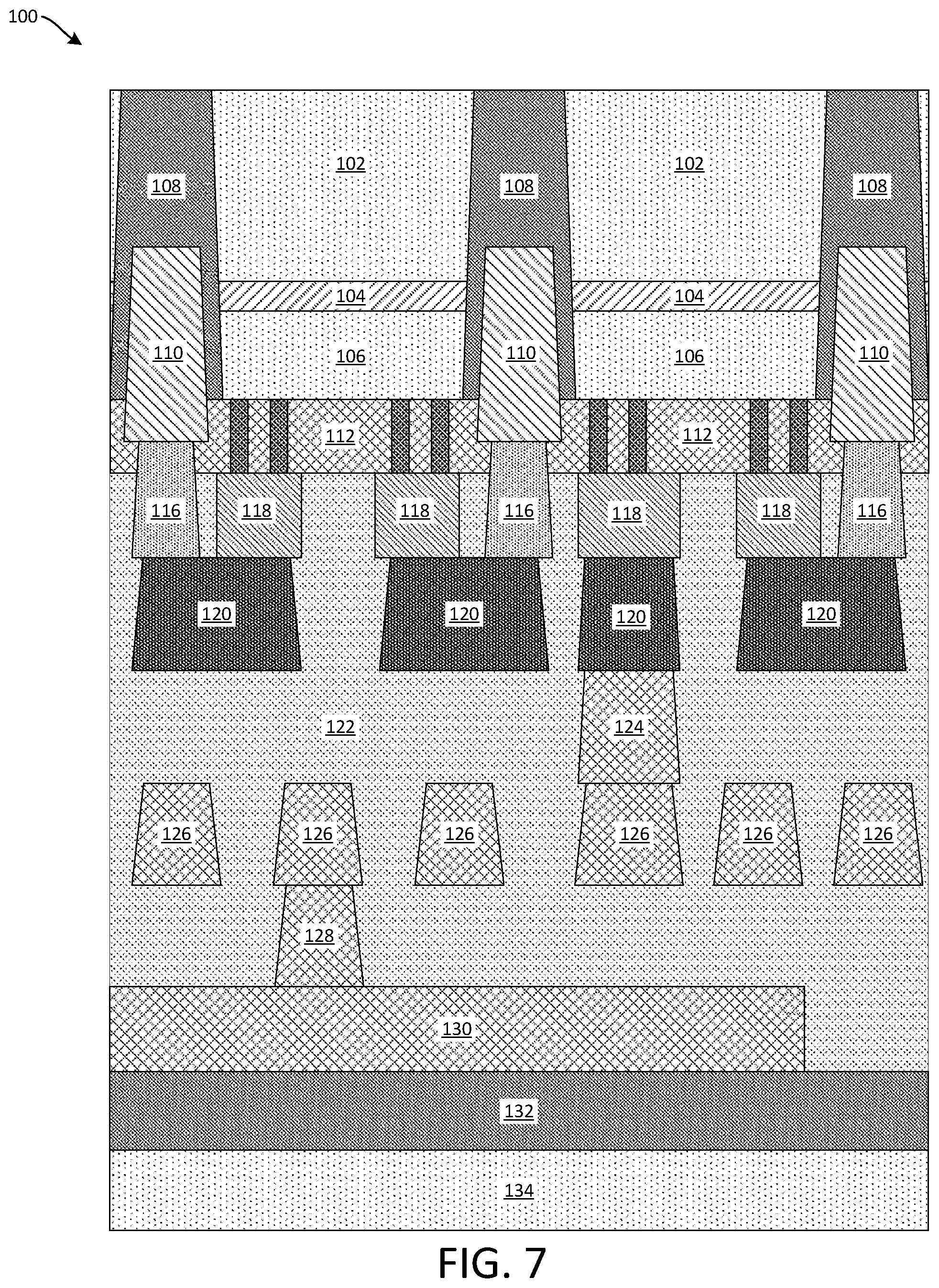Patent US12106969 Figure 5 – Substrate thinning for a backside power distribution network