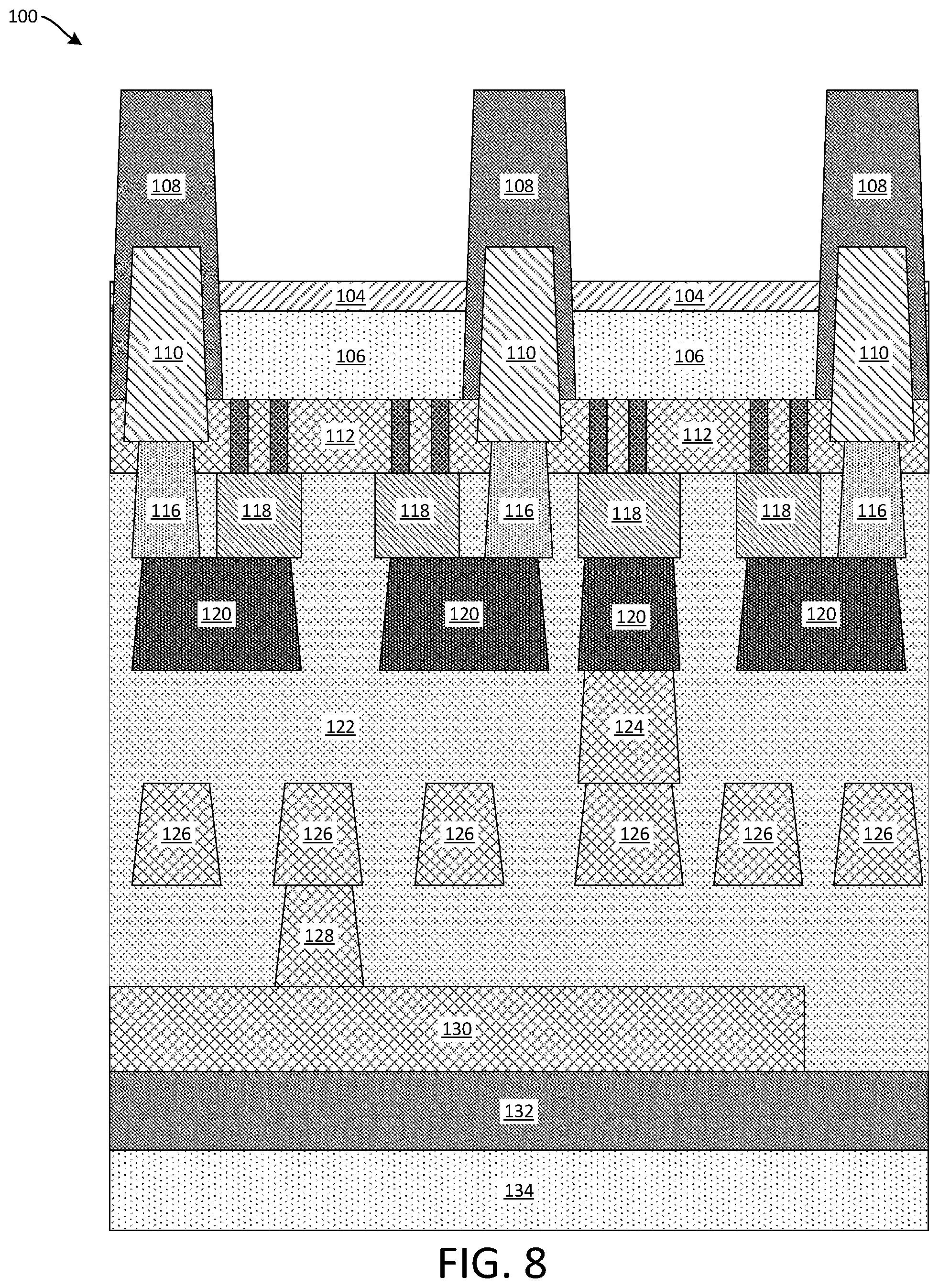 Patent US12106969 Figure 6 – Substrate thinning for a backside power distribution network