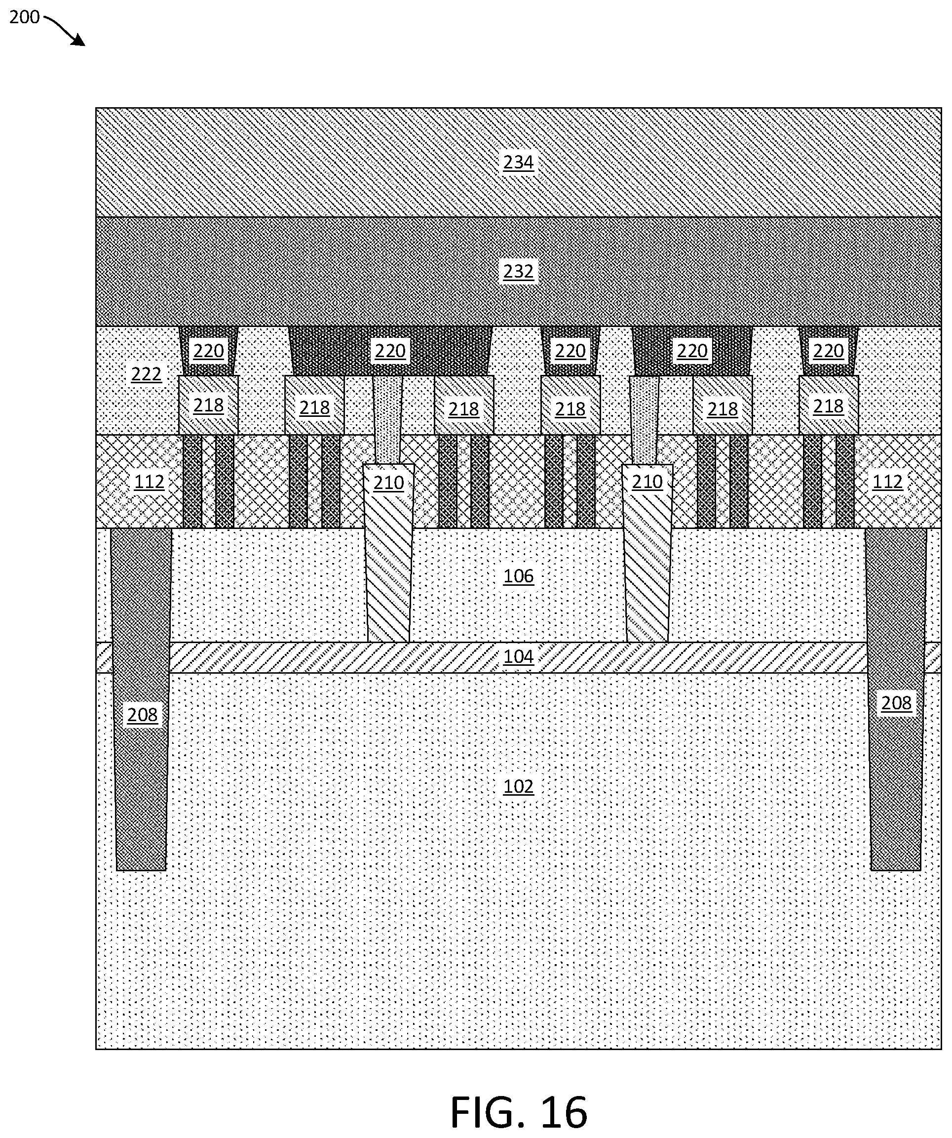Patent US12106969 Figure 12 – Substrate thinning for a backside power distribution network