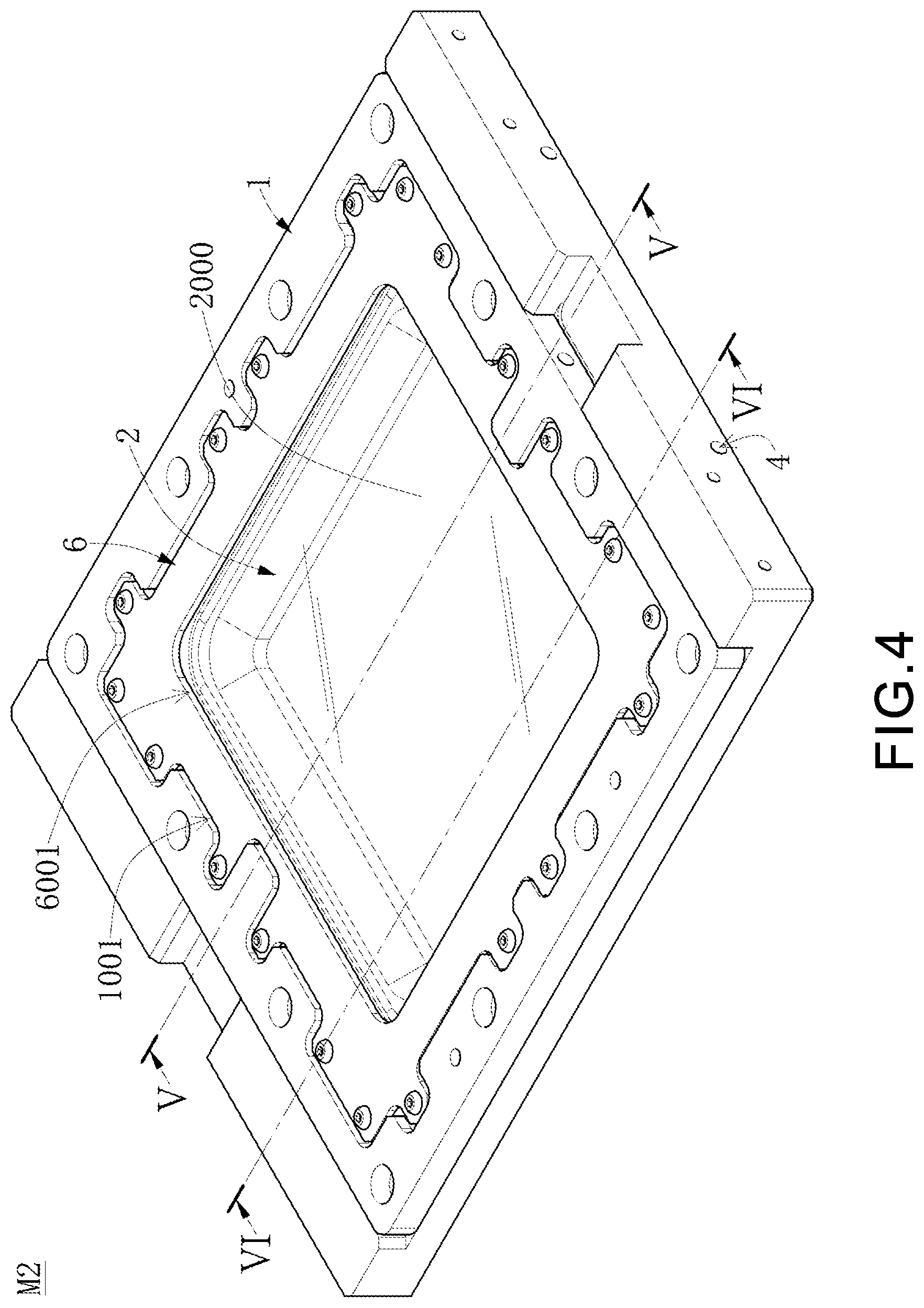 Patent US12106981 Figure 4 – Method of chip transferring and device/module having gas guiding structures with suction openings and intake opening to apply predetermined pressure uniformly on back side of transferring substrate