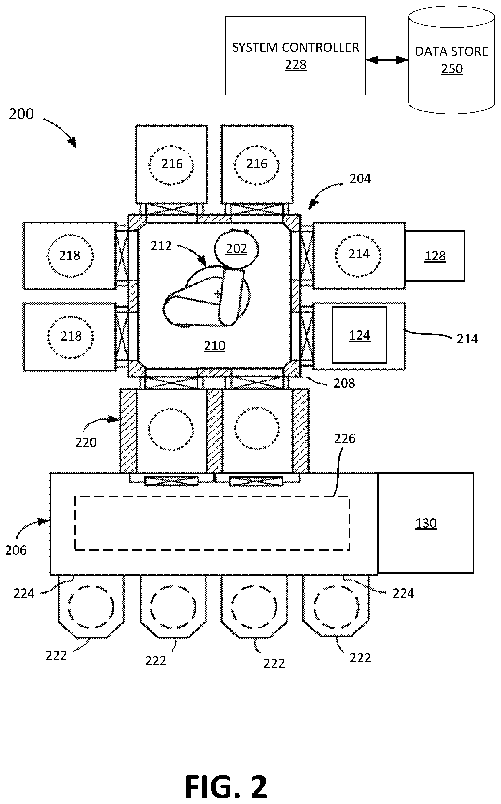 Patent US12106984 Figure 2 – Accelerating preventative maintenance recovery and recipe optimizing using machine-learning based algorithm