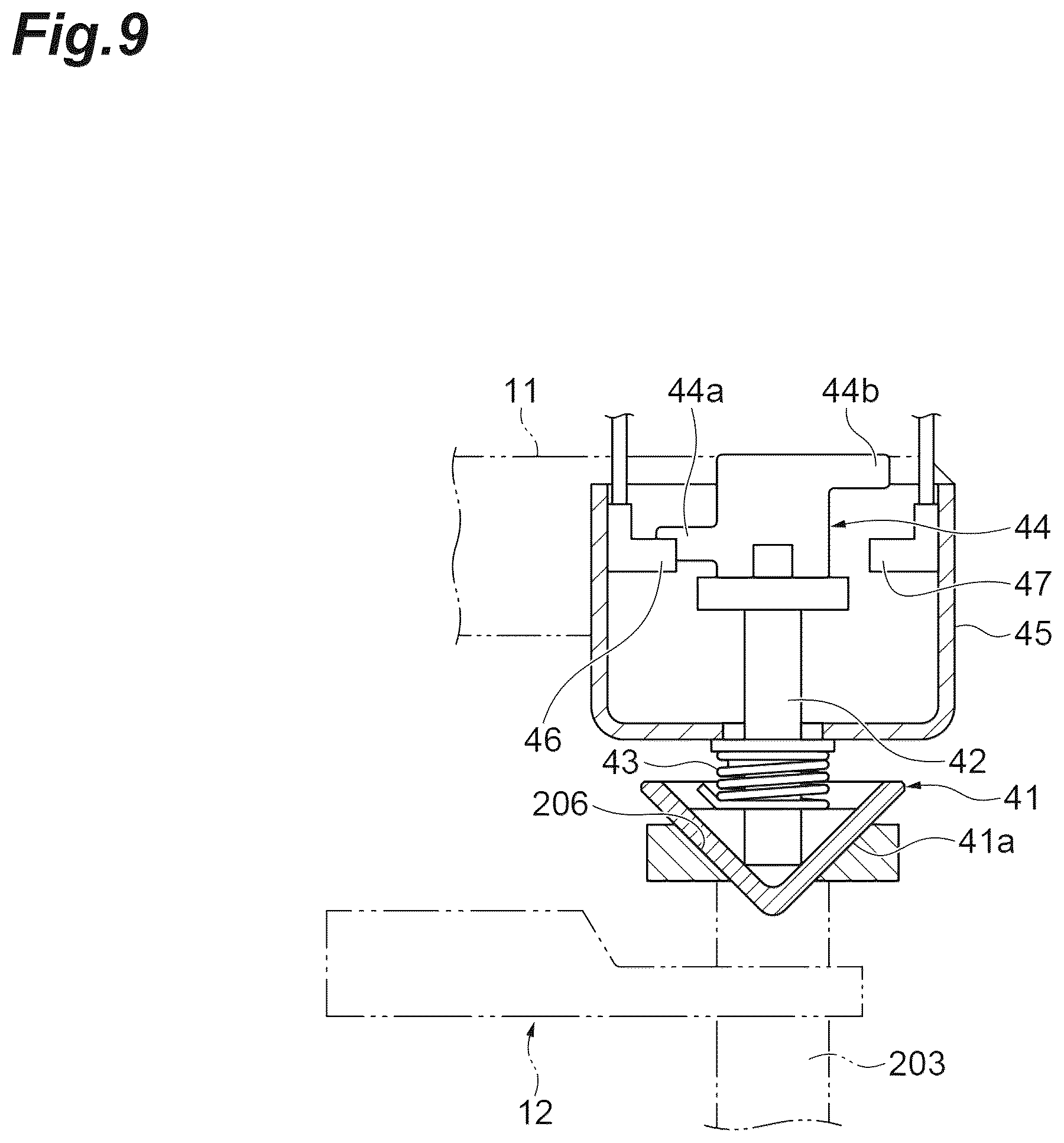 Patent US12106990 Figure 9 – Gripper device, conveyance vehicle, and conveyance method