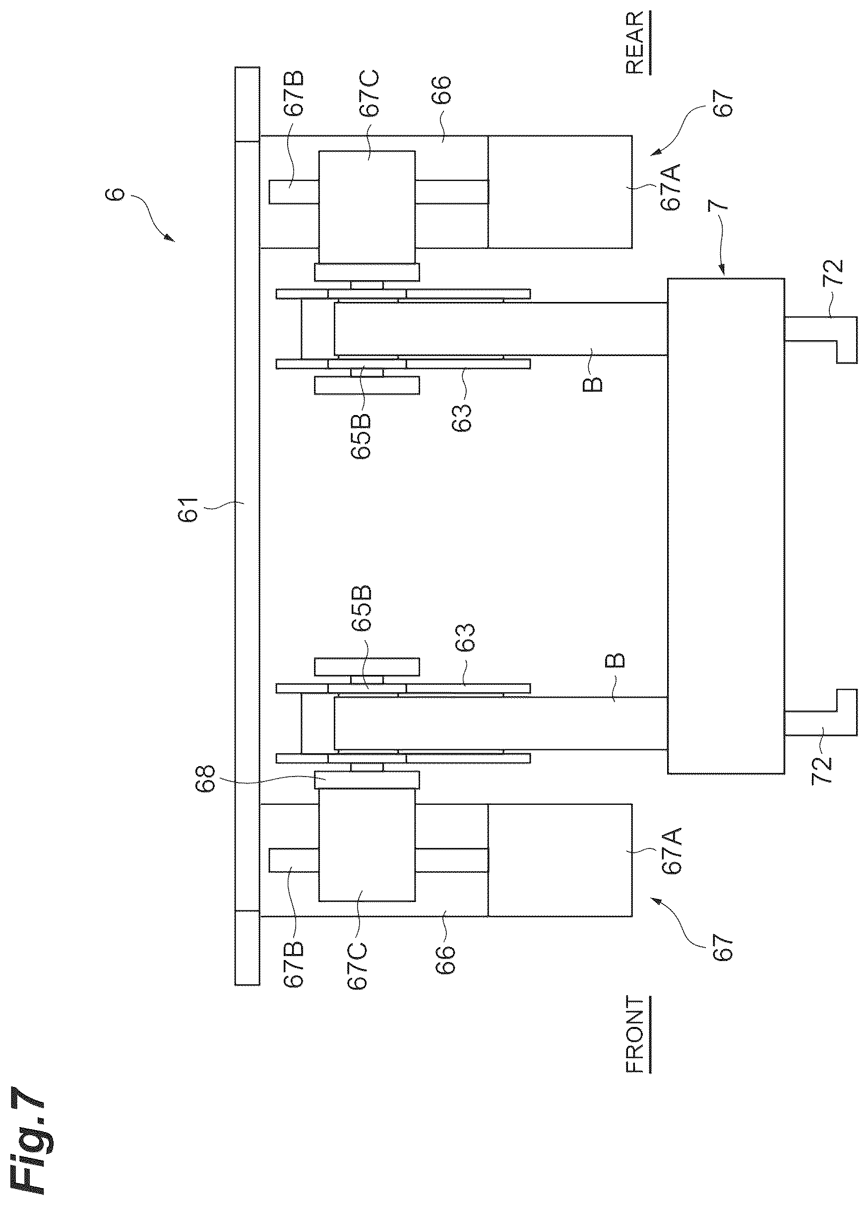 Patent US12106992 Figure 7 – Ceiling carrier
