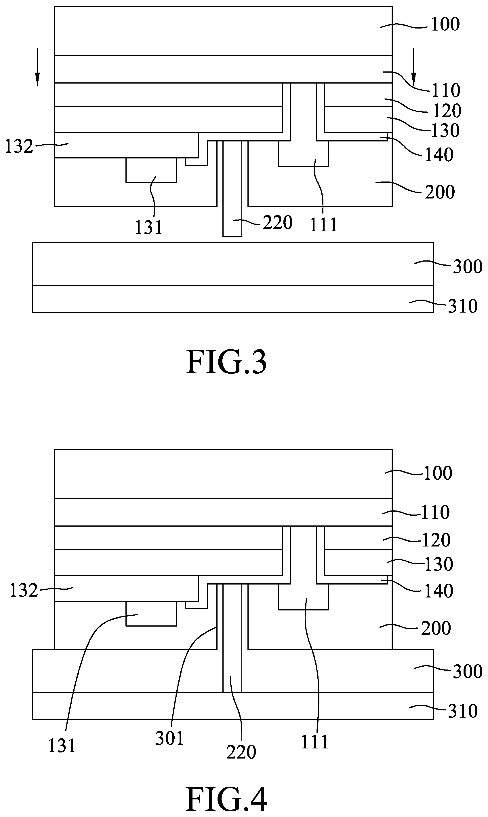 Patent US12106995 Figure 2 – Structure and method for transferring a micro semiconductor element by applying a separation force via a through hole