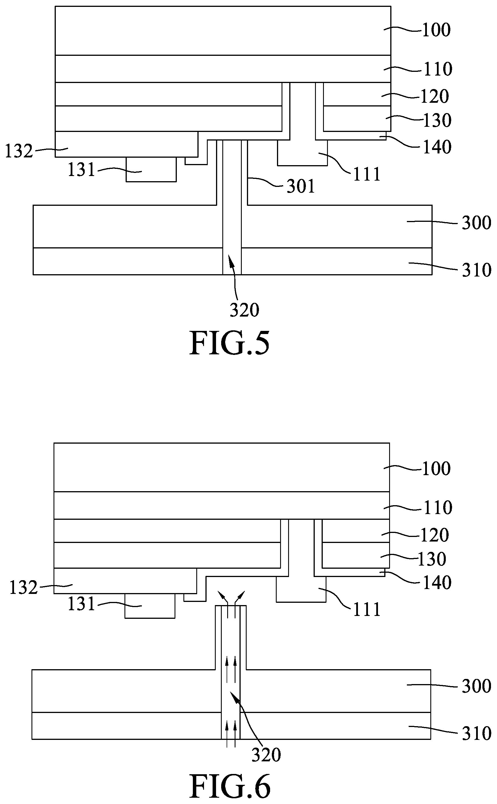 Patent US12106995 Figure 3 – Structure and method for transferring a micro semiconductor element by applying a separation force via a through hole