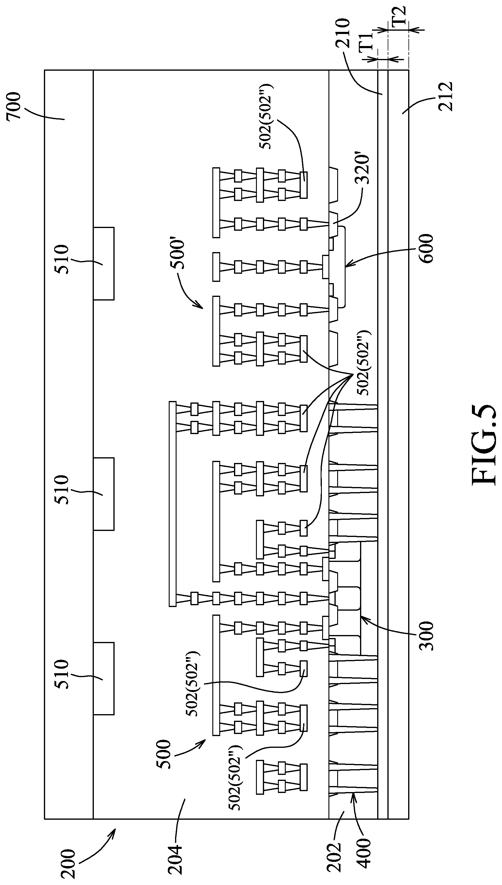 Patent US12107001 Figure 5 – Semiconductor feature and method for manufacturing the same