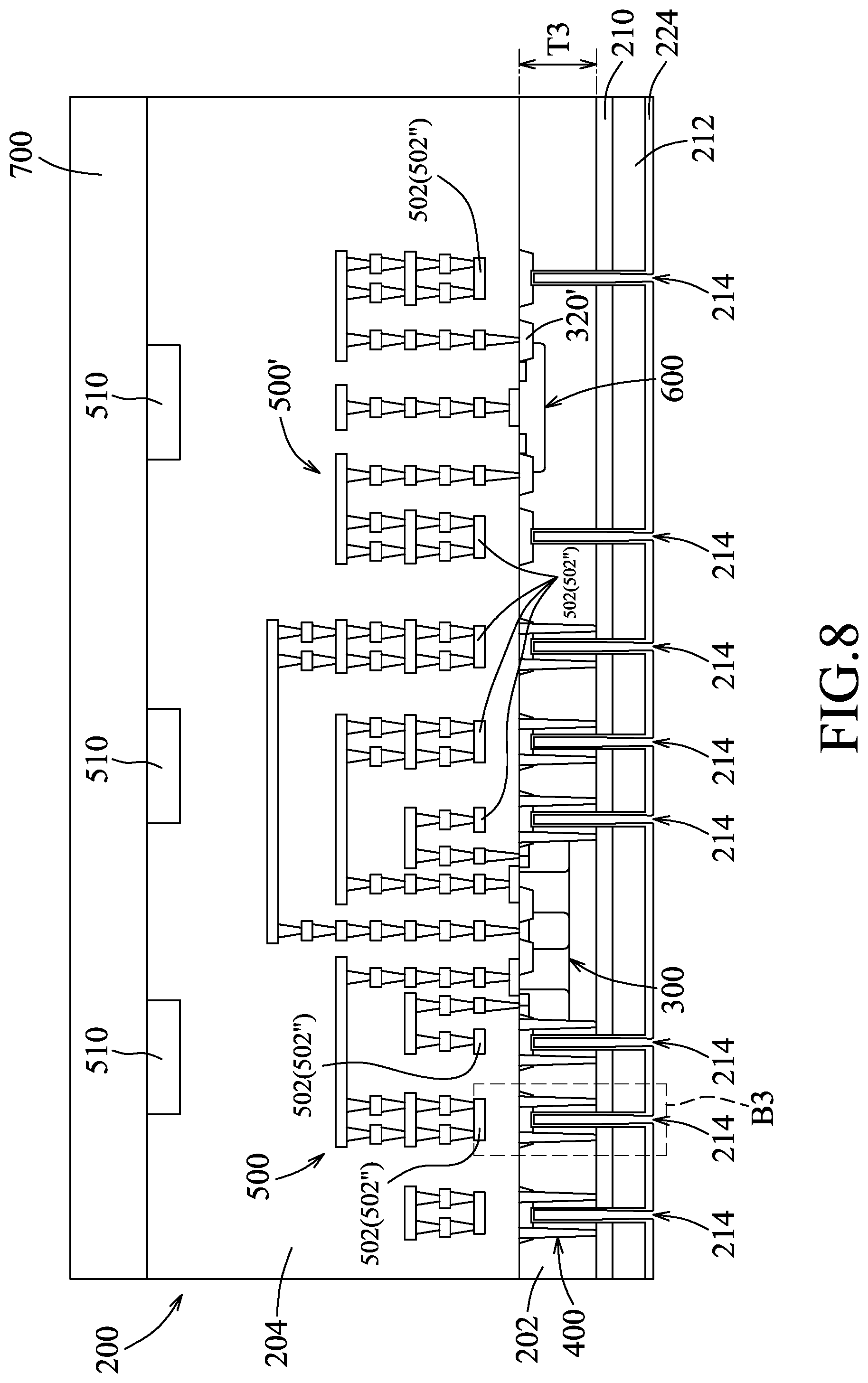 Patent US12107001 Figure 8 – Semiconductor feature and method for manufacturing the same