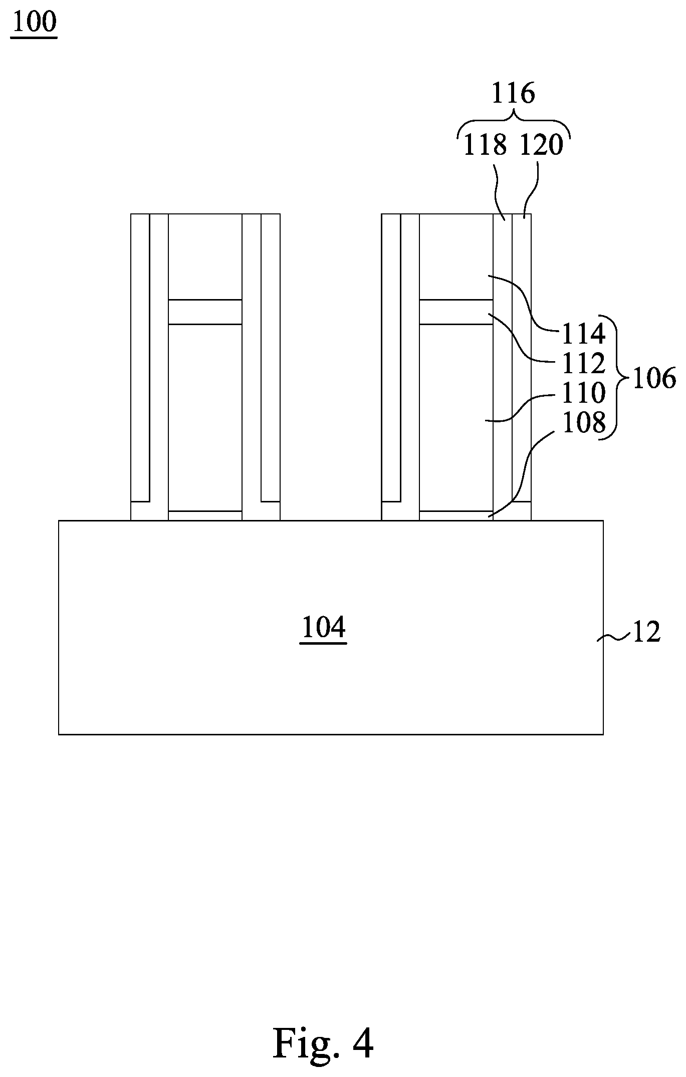 Patent US12107003 Figure 5 – Etch profile control of gate contact opening