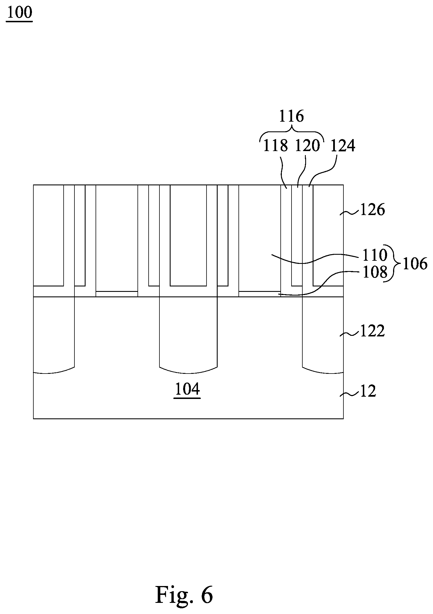 Patent US12107003 Figure 7 – Etch profile control of gate contact opening