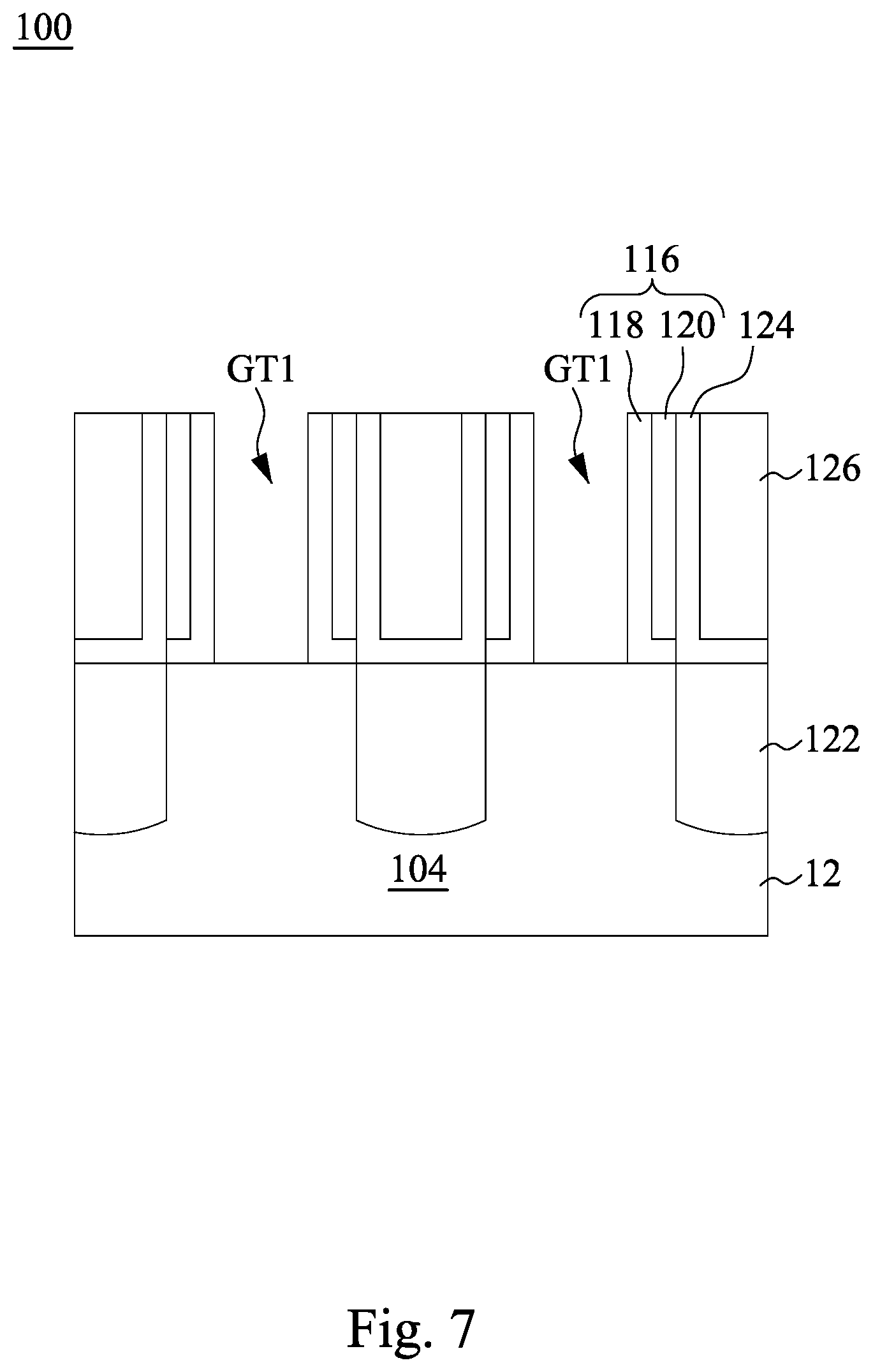 Patent US12107003 Figure 8 – Etch profile control of gate contact opening