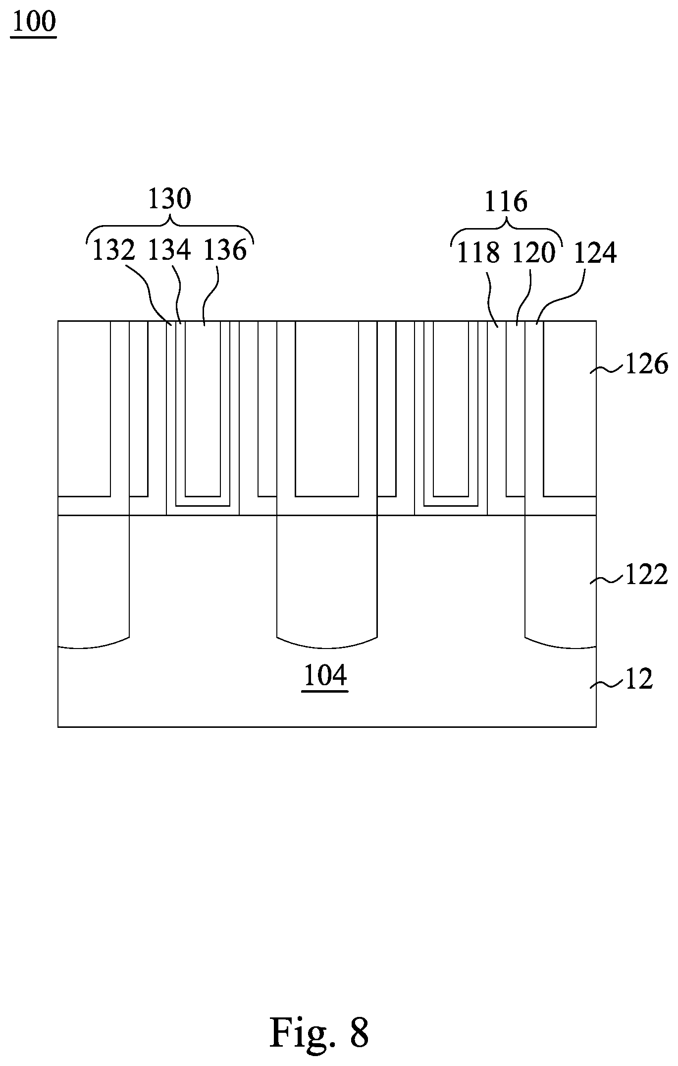 Patent US12107003 Figure 9 – Etch profile control of gate contact opening